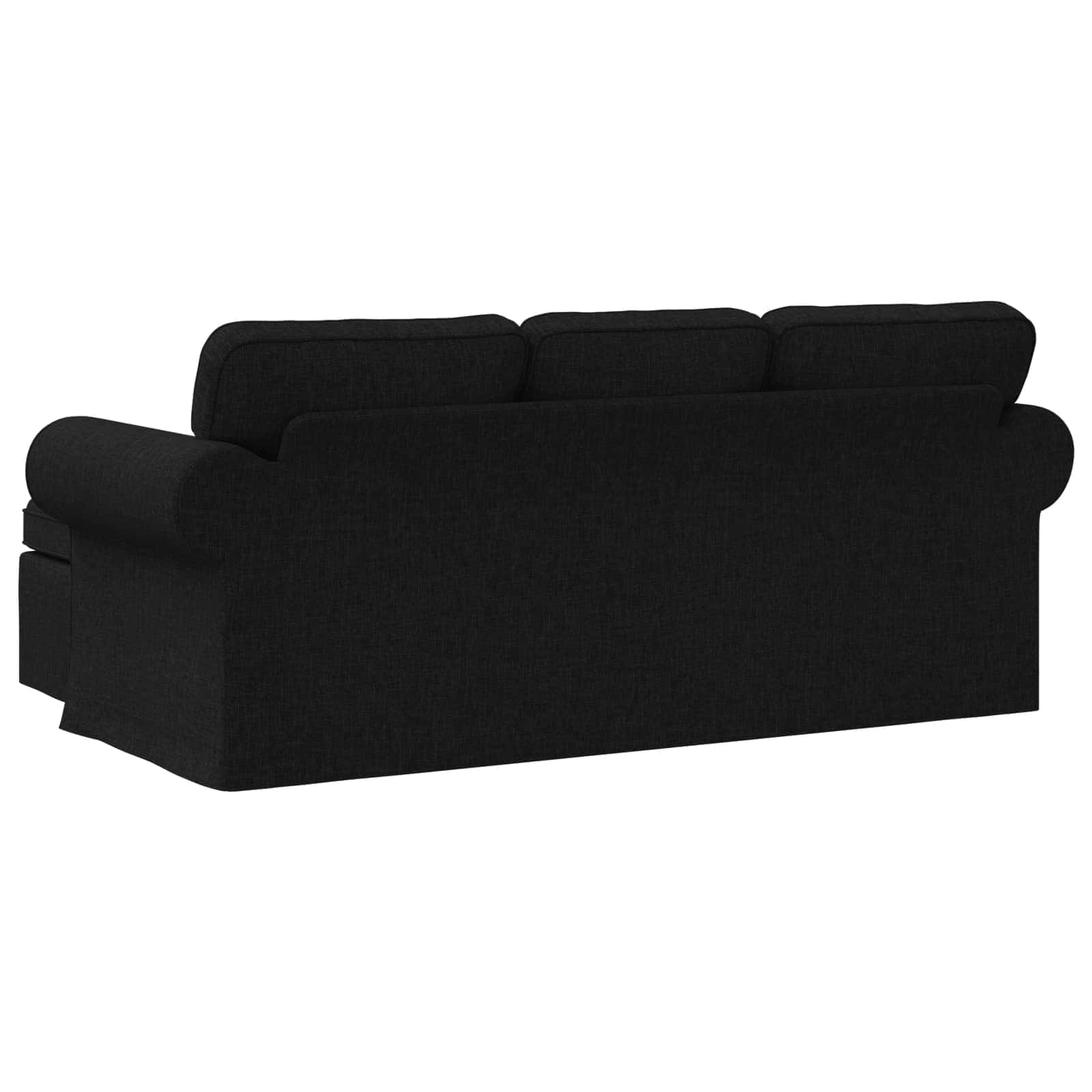 Canapé Noir 195 x 138 x 80 cm tissu