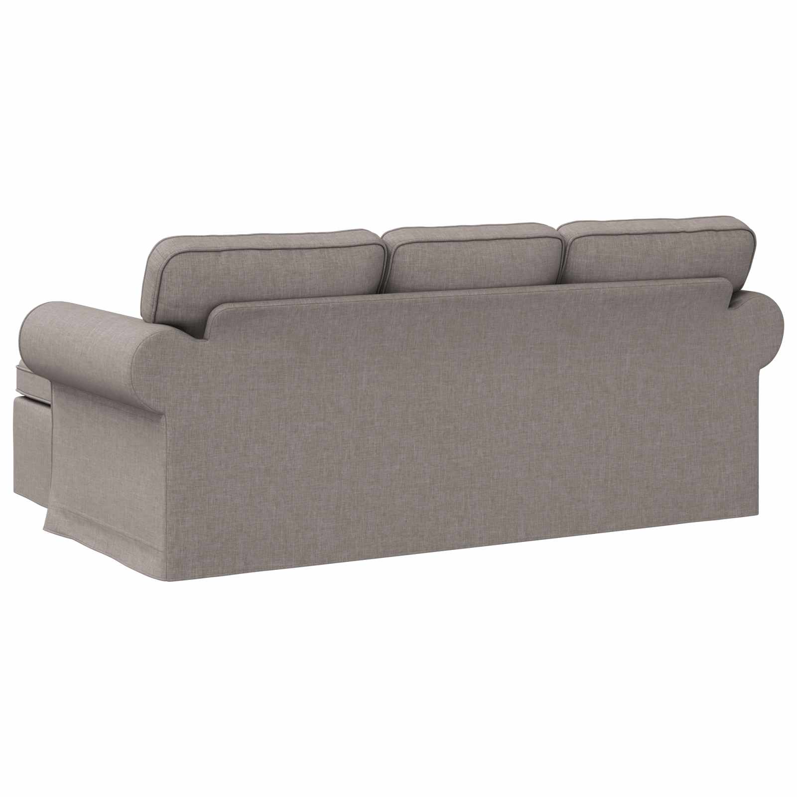 Canapé Taupe 195 x 138 x 80 cm tissu - XIOS