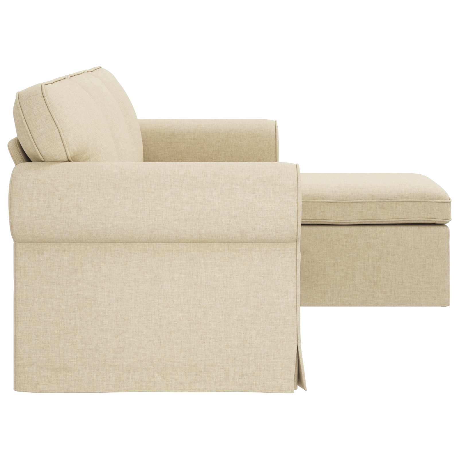 Canapé Crème 195 x 138 x 80 cm tissu
