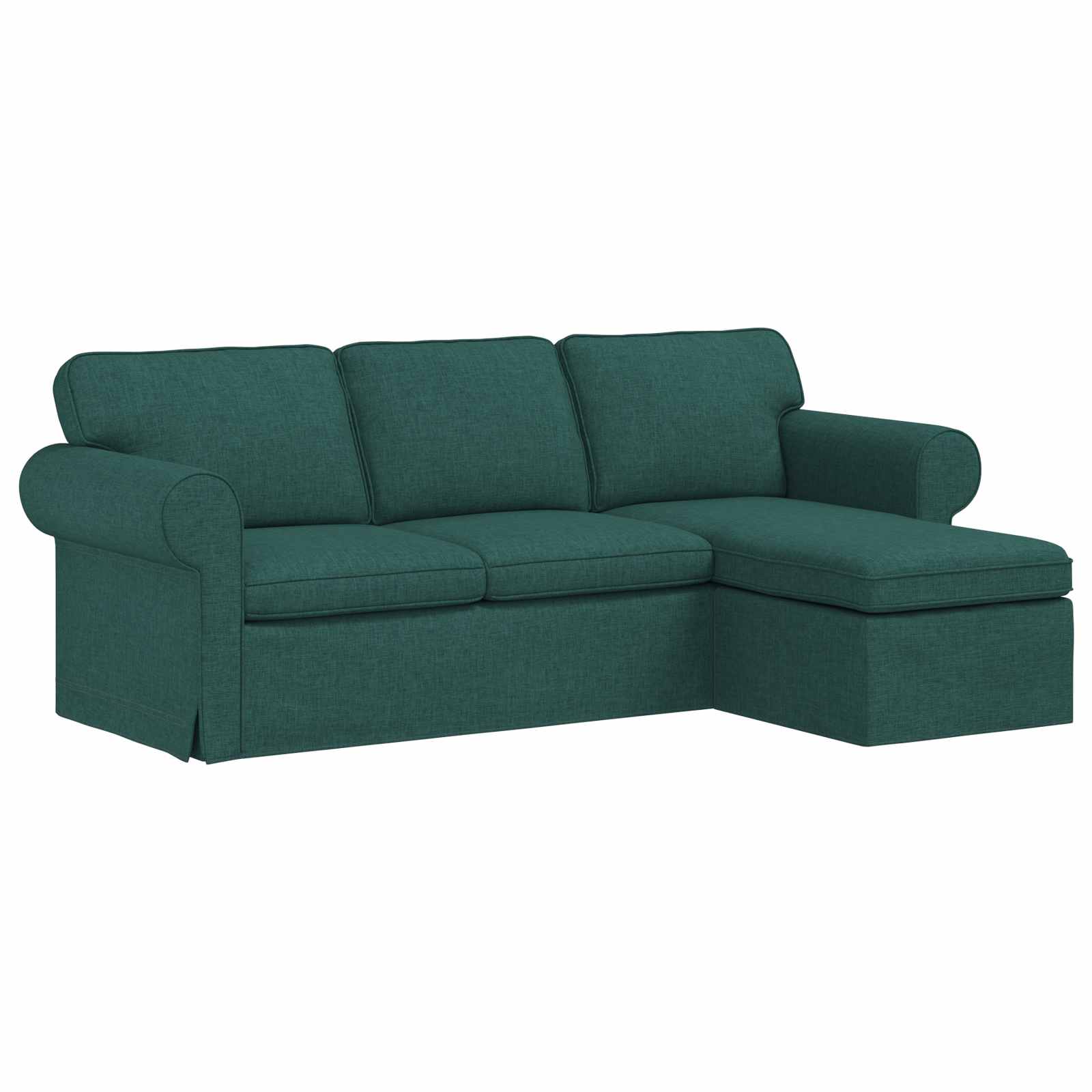 Canapé Vert foncé 215 x 138 x 80 cm tissu