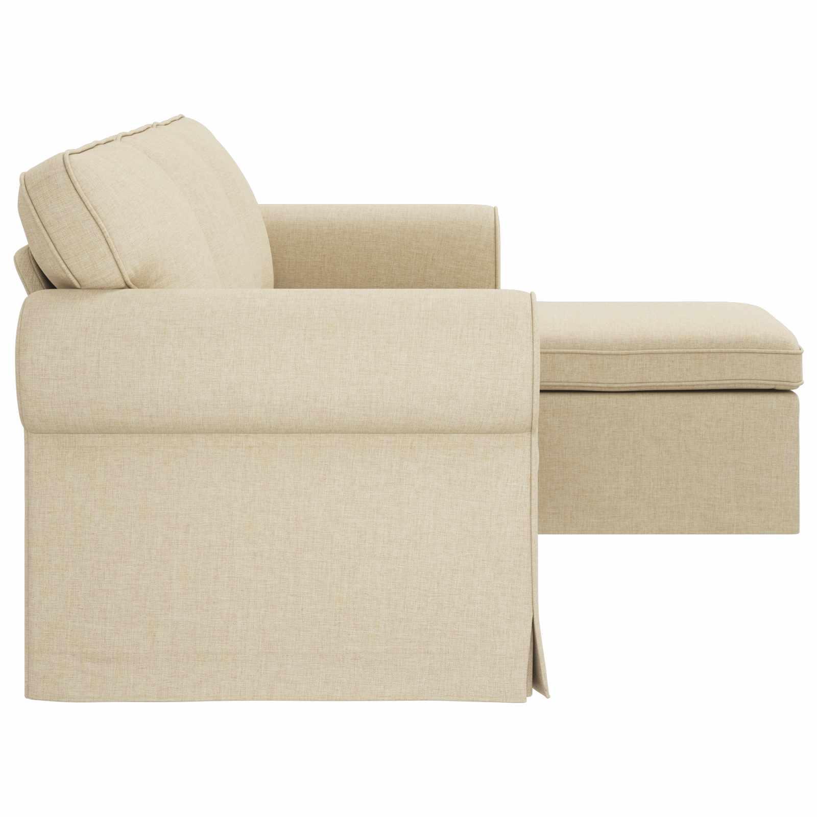 Canapé Crème 215 x 138 x 80 cm tissu - XIOS
