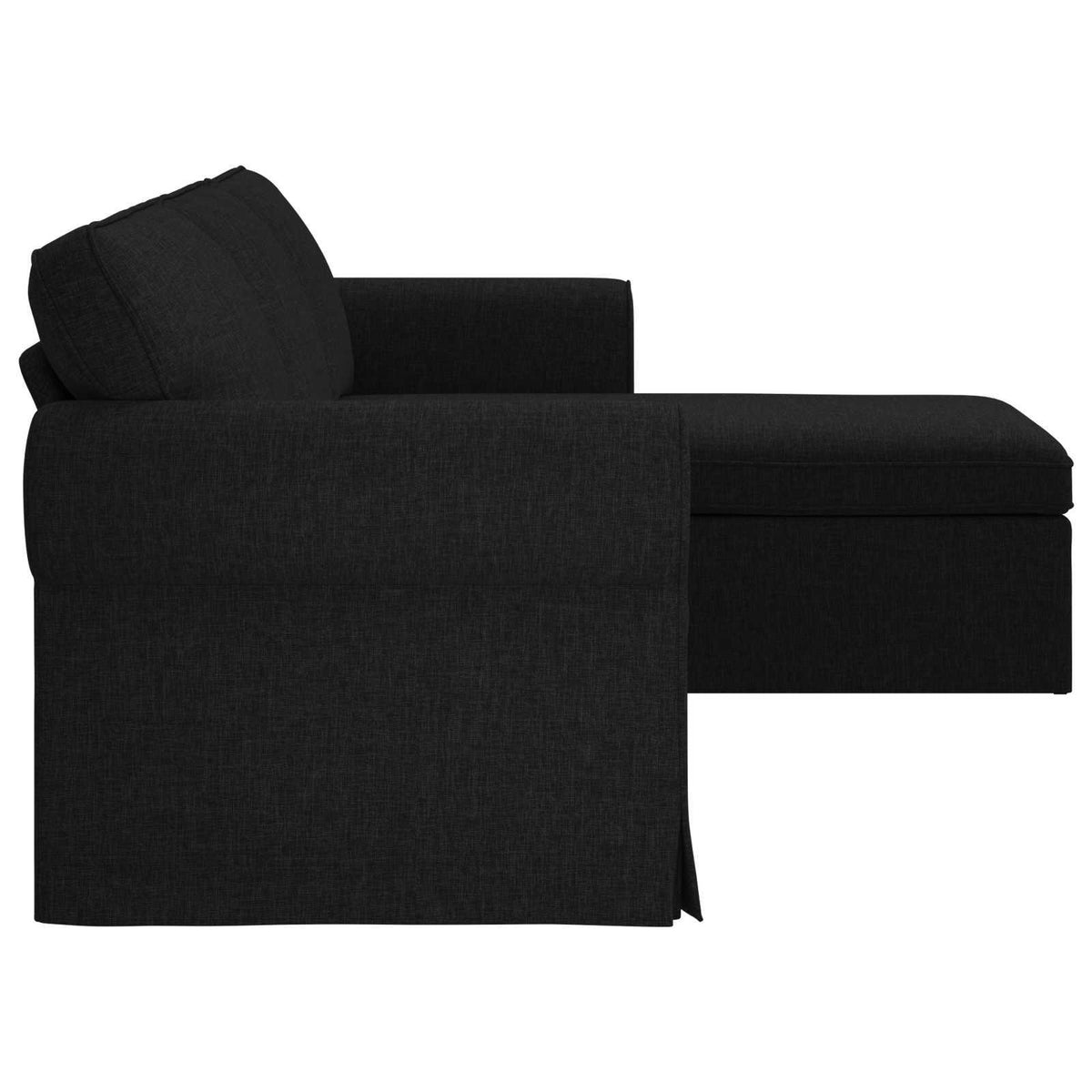 Canapé Noir 245 x 138 x 80 cm tissu