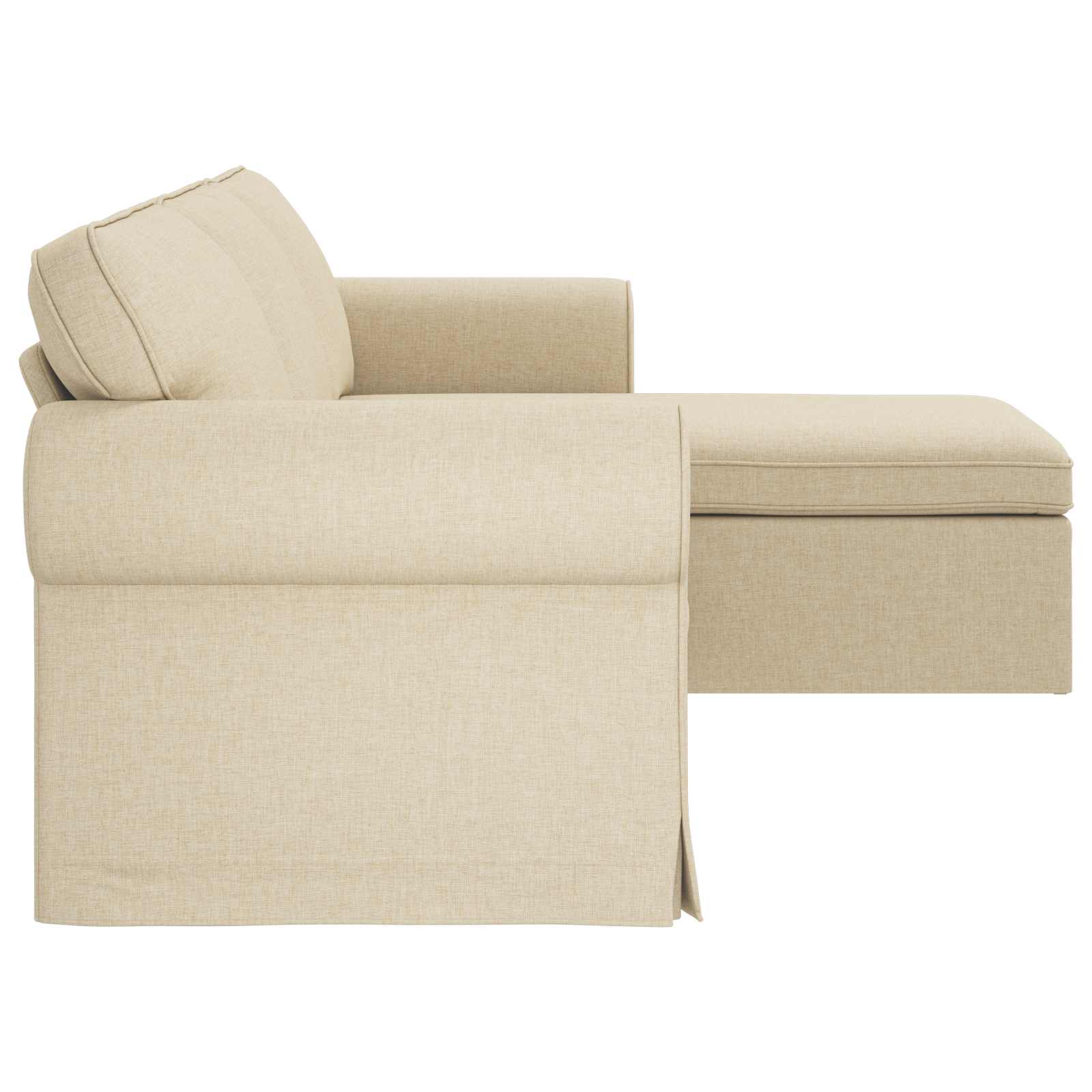 Canapé Crème 245 x 138 x 80 cm tissu - XIOS