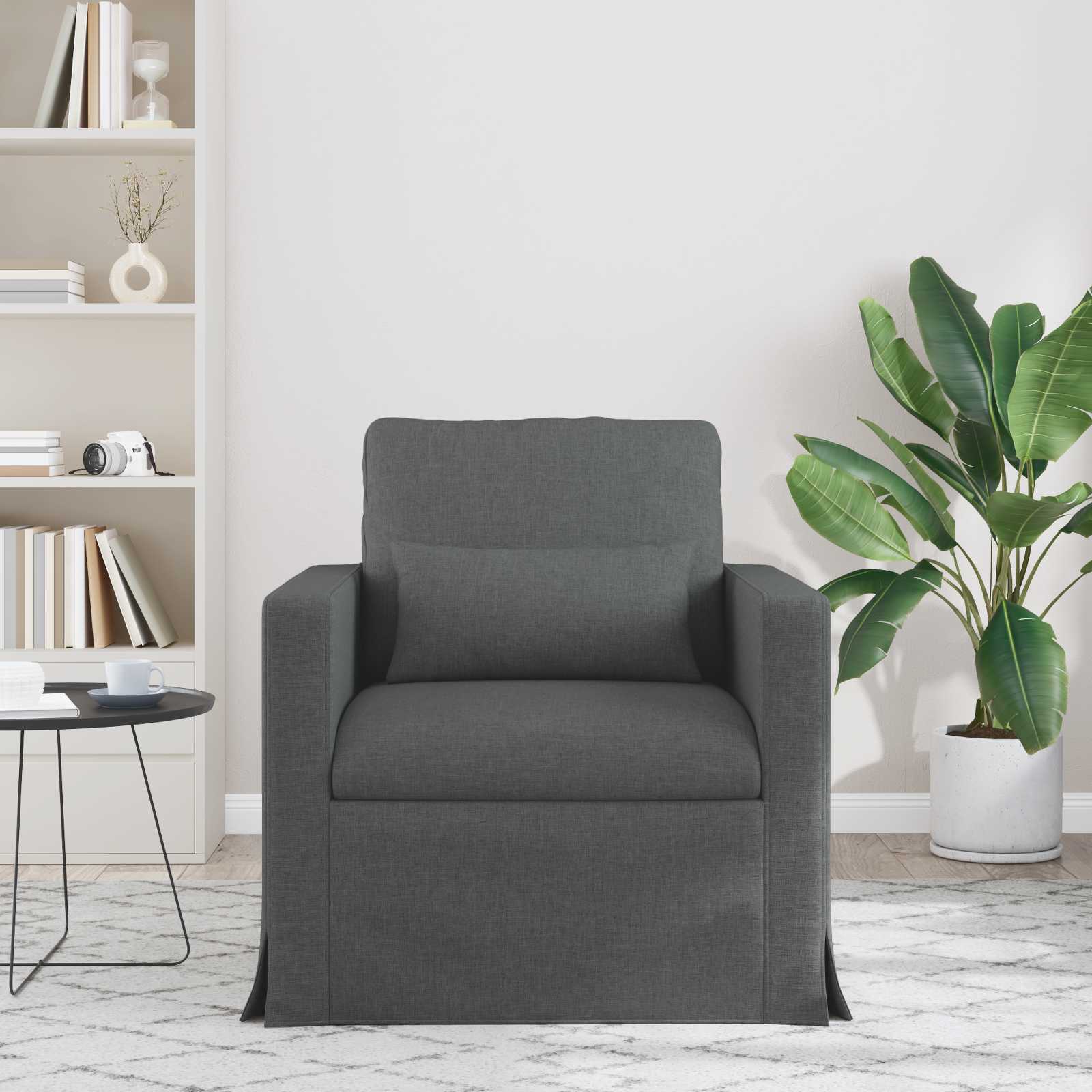 Canapé 180cm Gris foncé Métал - XIOS