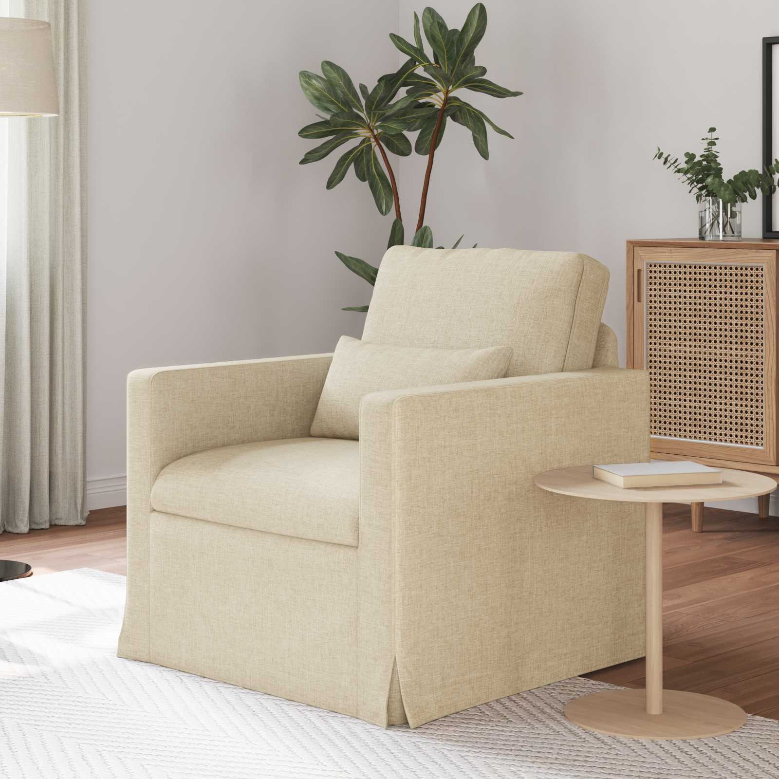 Canapé 60cm Crème Métал - XIOS