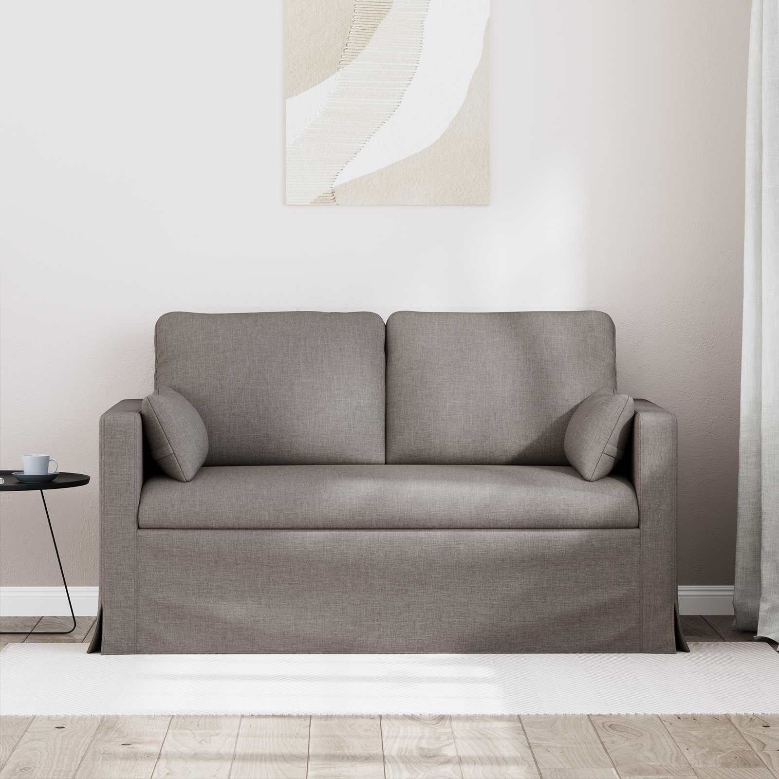 Canapé 120cm Taupe Métал - XIOS