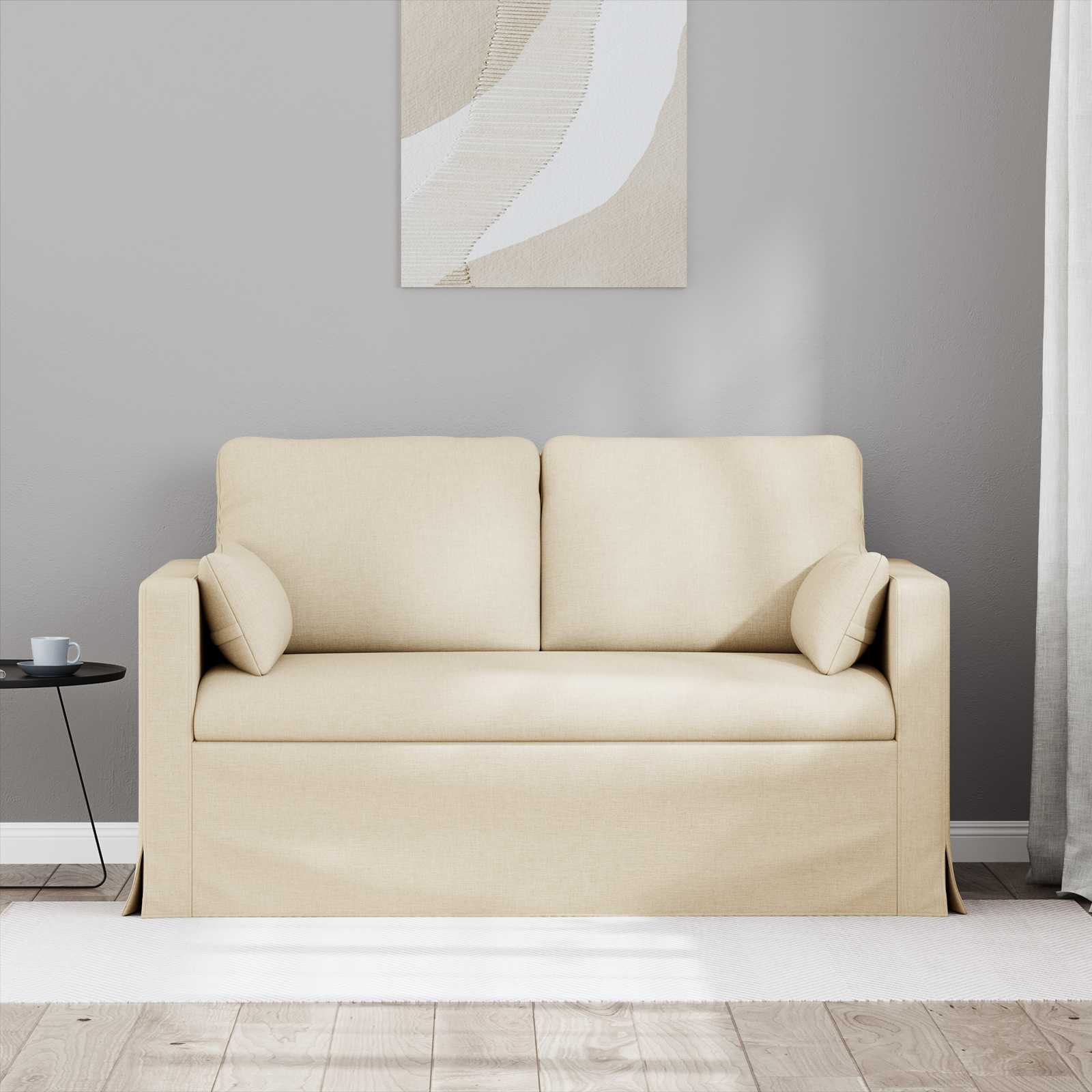 Canapé Crème 139 x 78 x 80 cm tissu