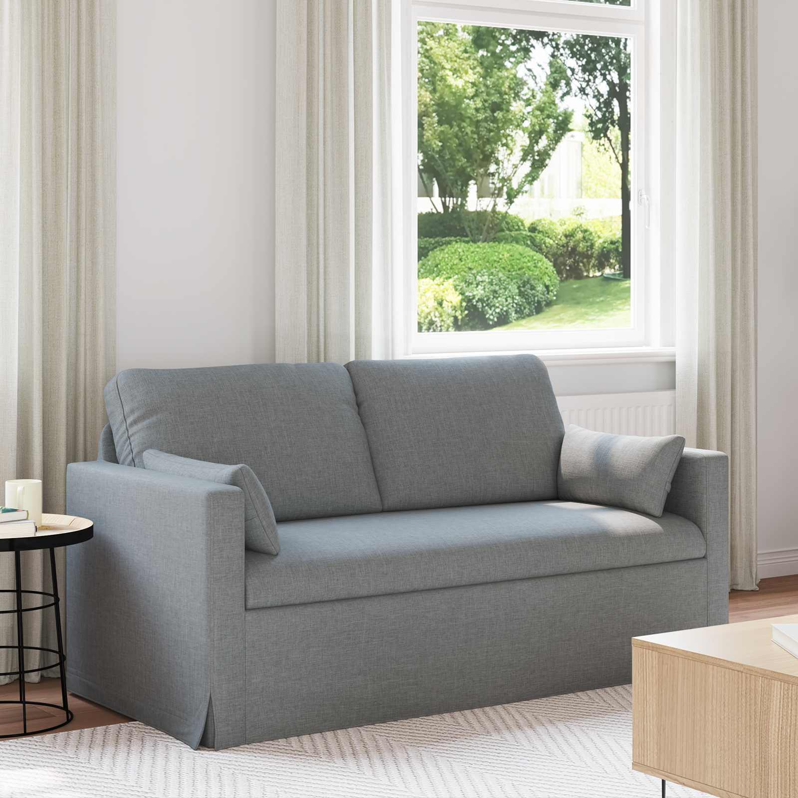Canapé 140cm Gris clair Métал - XIOS
