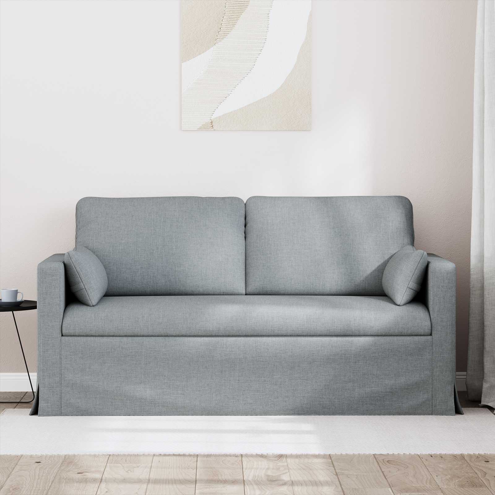 Canapé 140cm Gris clair Métал - XIOS