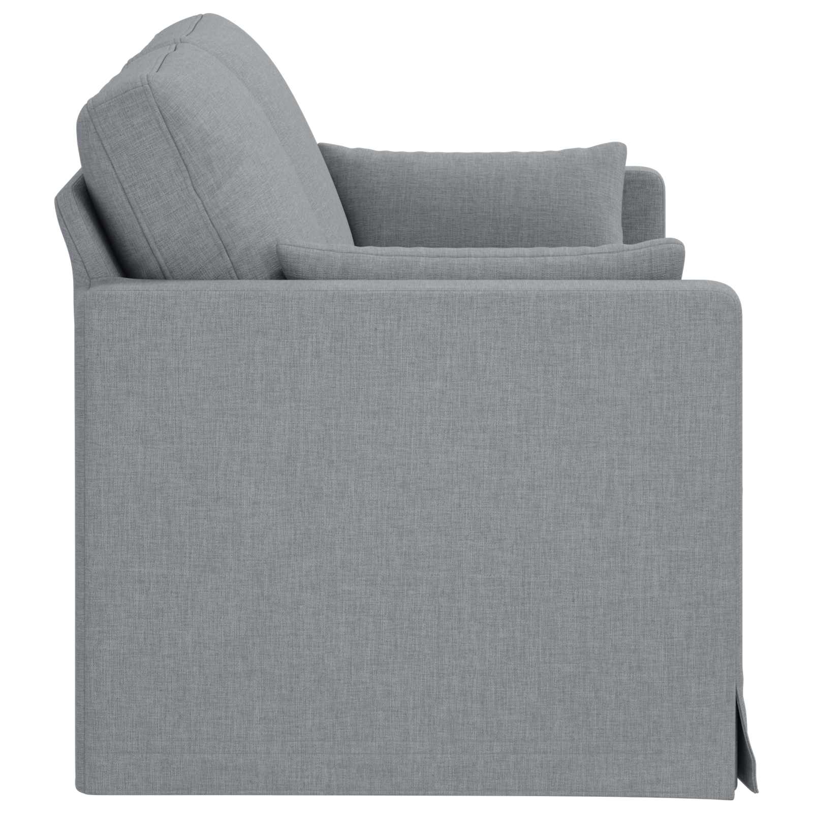 Canapé 140cm Gris clair Métал - XIOS