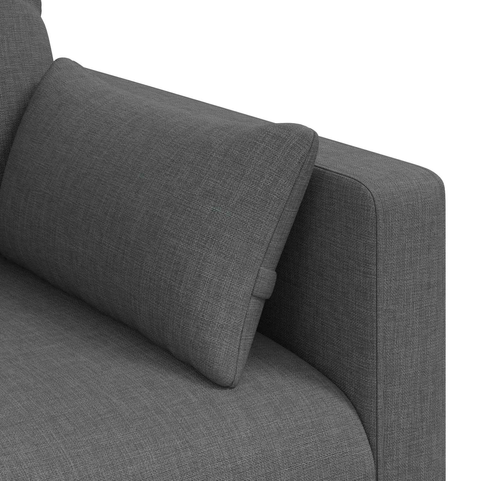 Canapé 140cm Gris foncé Métал - XIOS