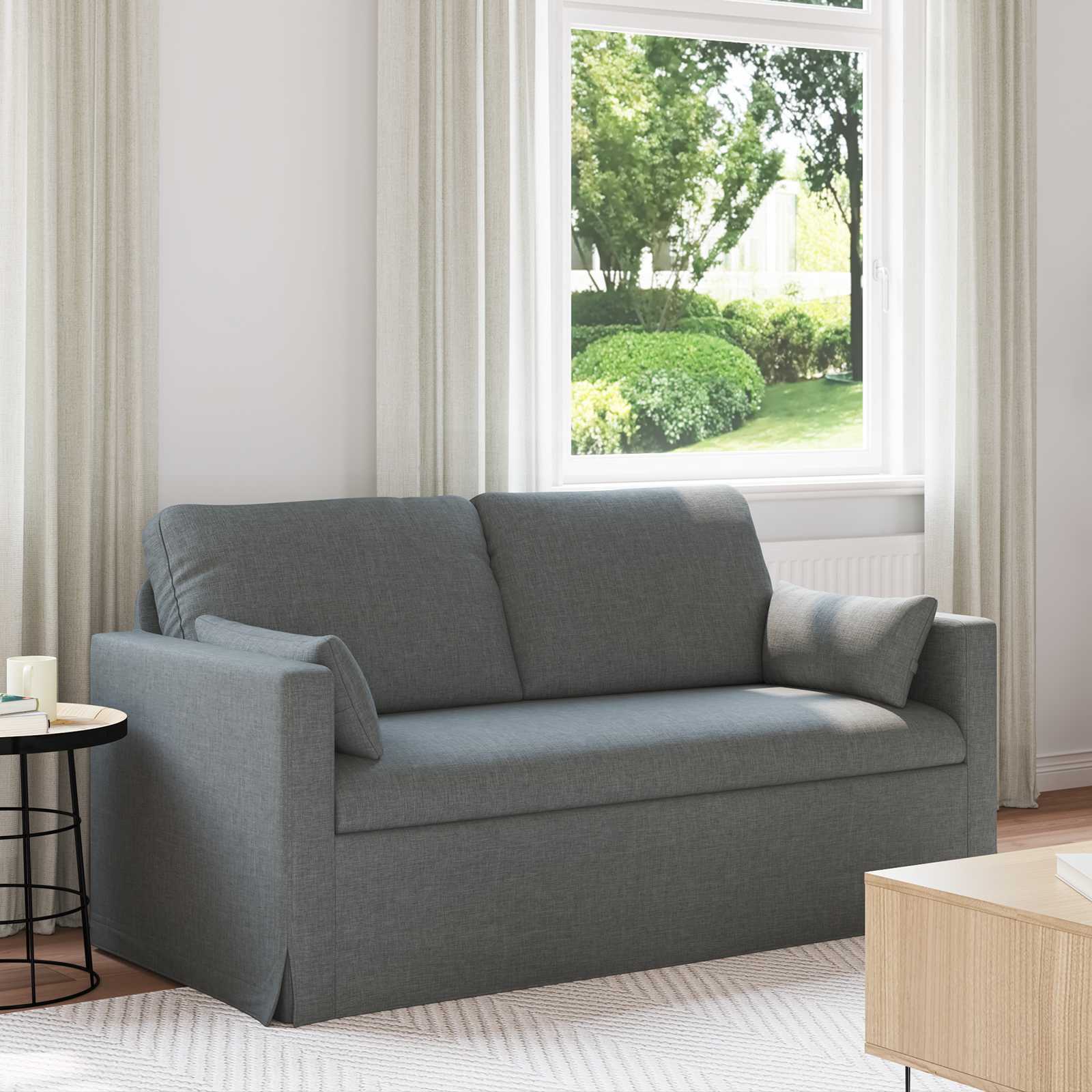 Canapé 140cm Gris foncé Métал - XIOS
