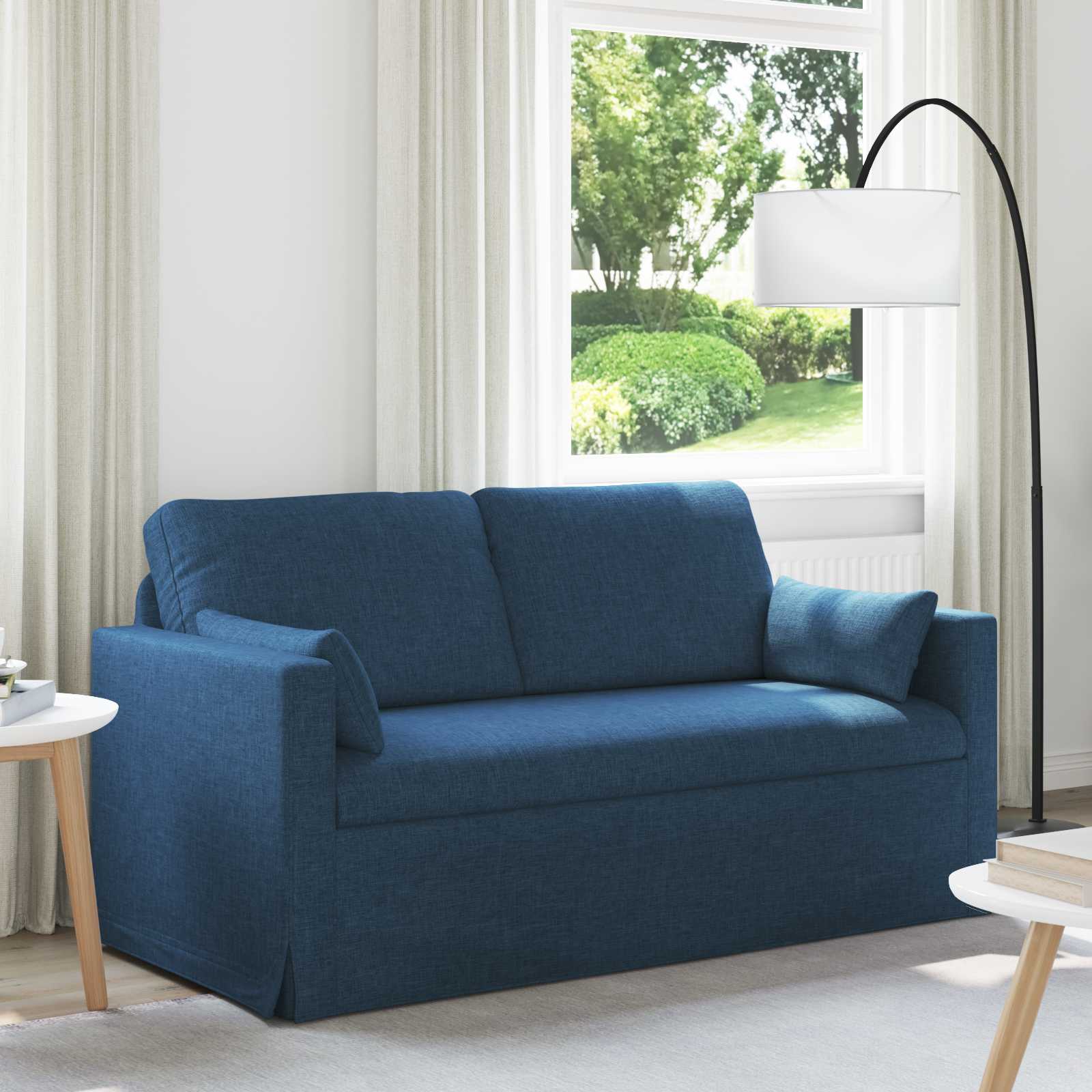 Canapé 140cm Bleu Métал - XIOS