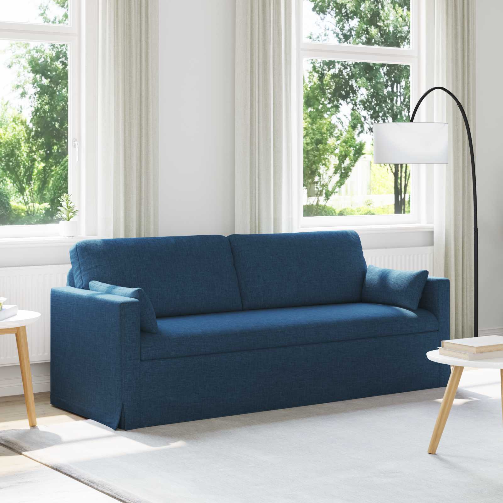 Canapé 180cm Bleu Métал - XIOS