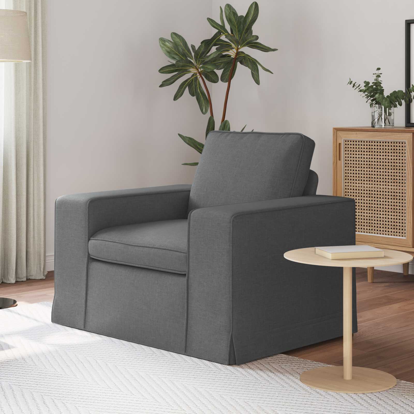 Canapé 60cm Gris foncé Métал - XIOS