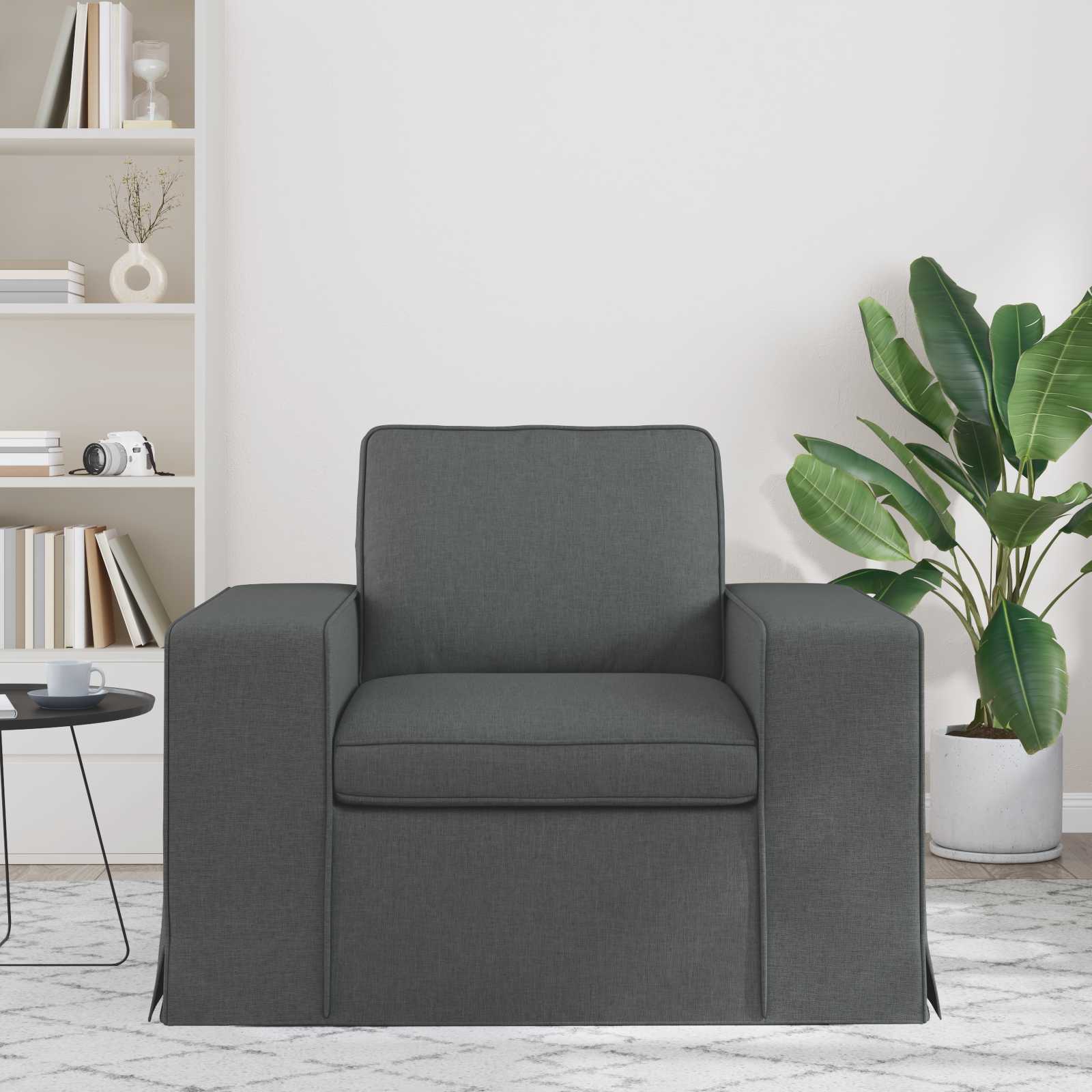 Canapé 60cm Gris foncé Métал - XIOS