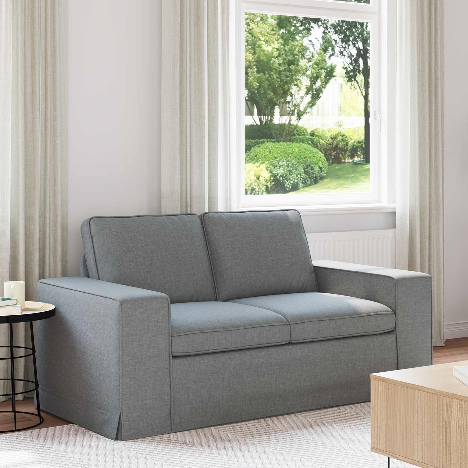 Canapé 120cm Gris clair Métал - XIOS