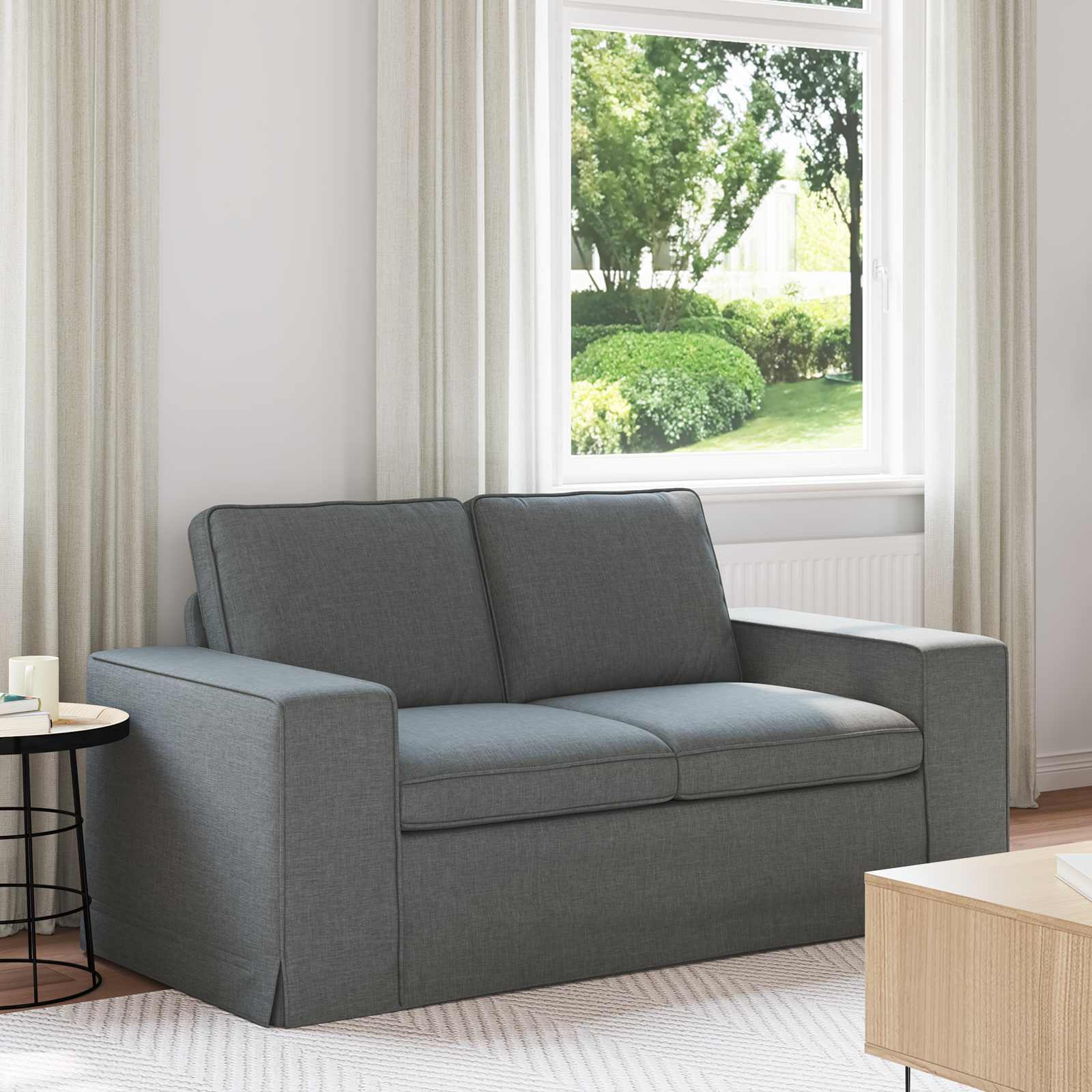 Canapé 120cm Gris foncé Métал - XIOS