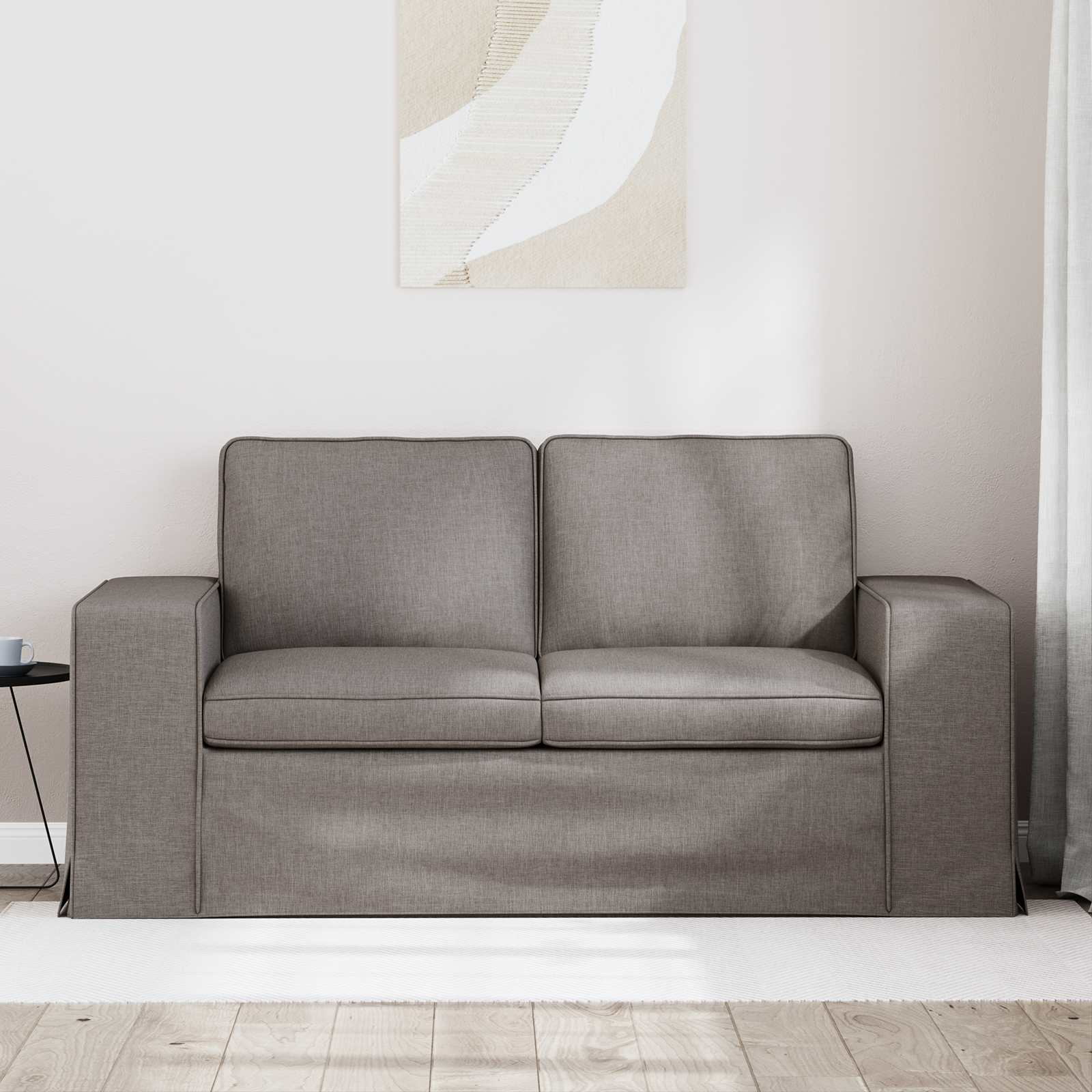 Canapé 120cm Taupe Métал - XIOS