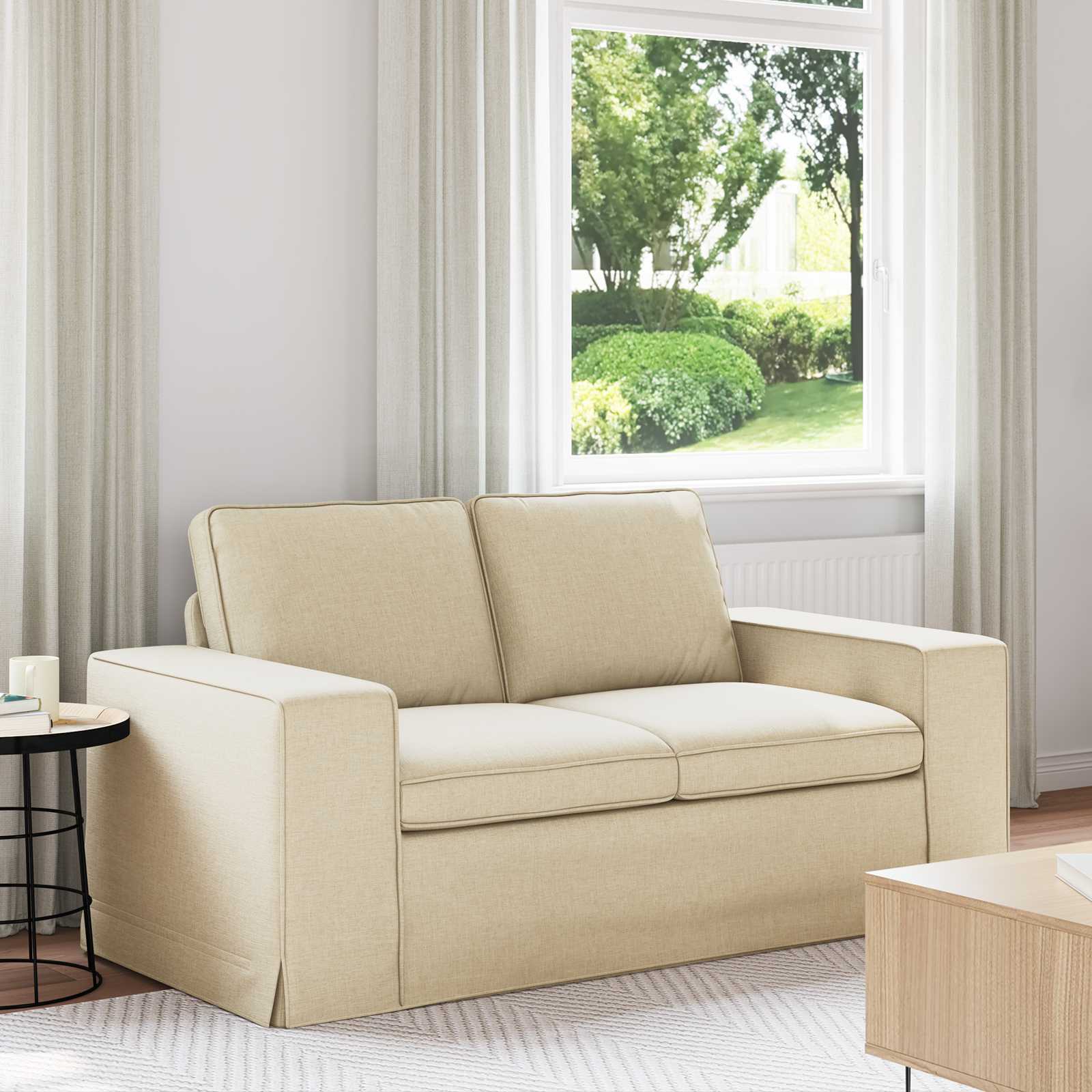 Canapé 120cm Crème Métал - XIOS