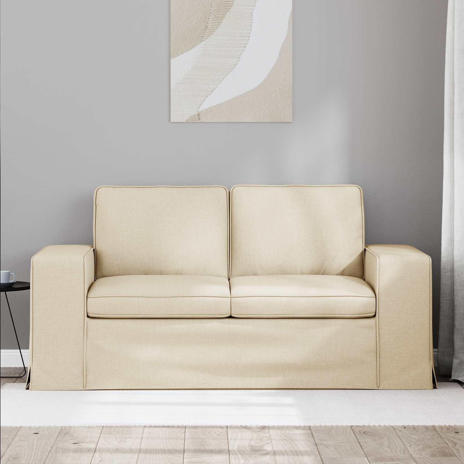 Canapé 120cm Crème Métал - XIOS