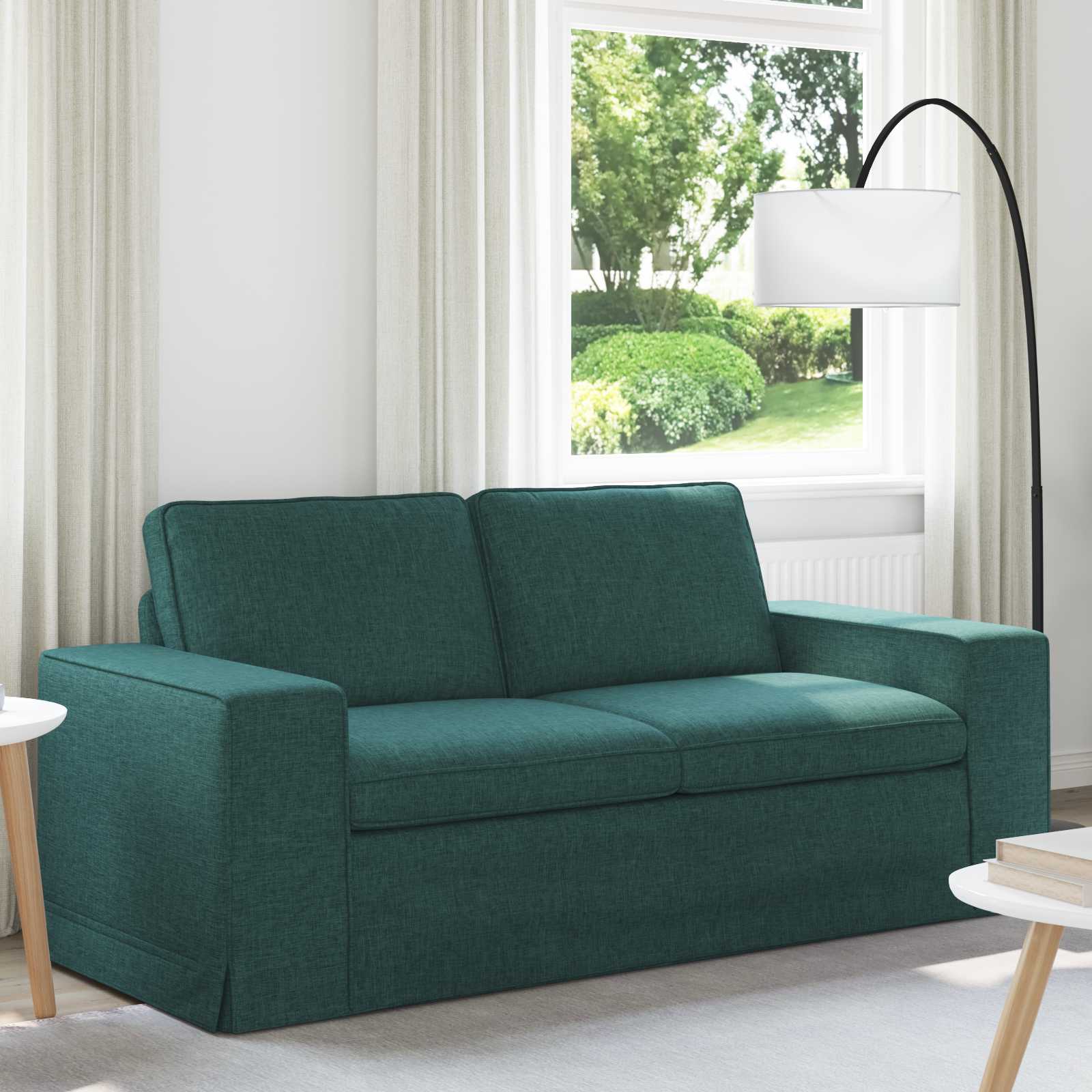 Canapé 140cm Vert foncé Métал - XIOS