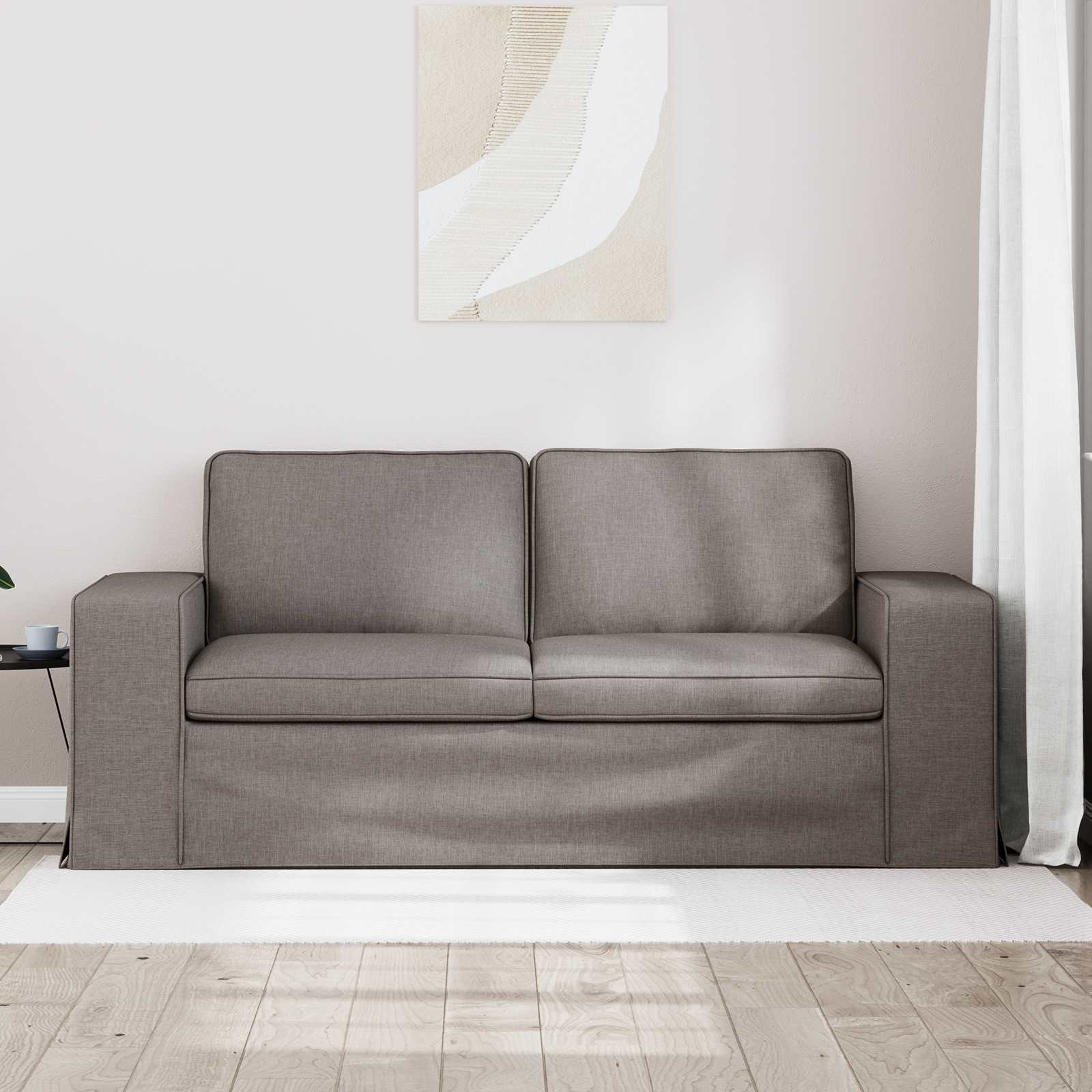 Canapé 140cm Taupe Métал - XIOS