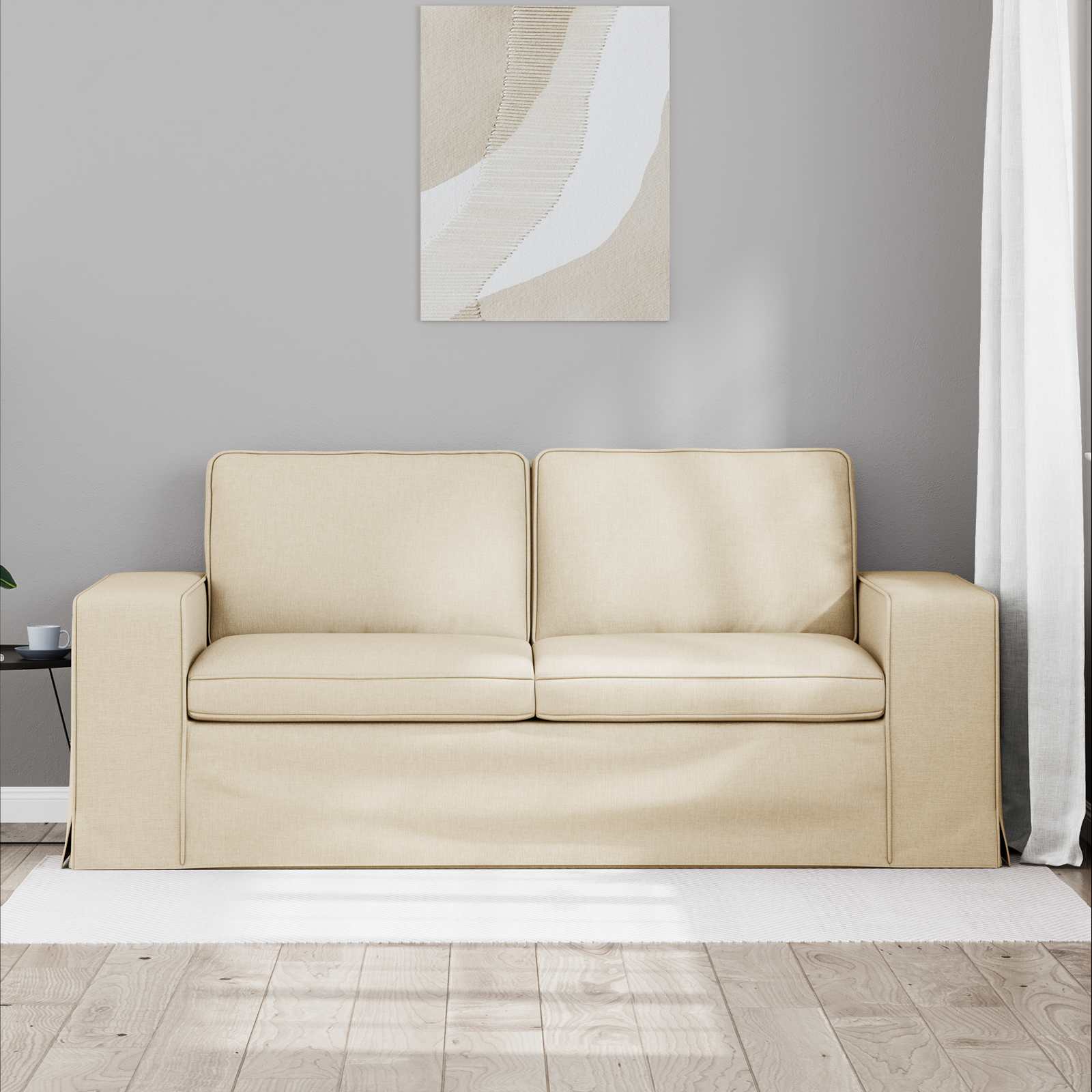 Canapé 140cm Crème Métал - XIOS