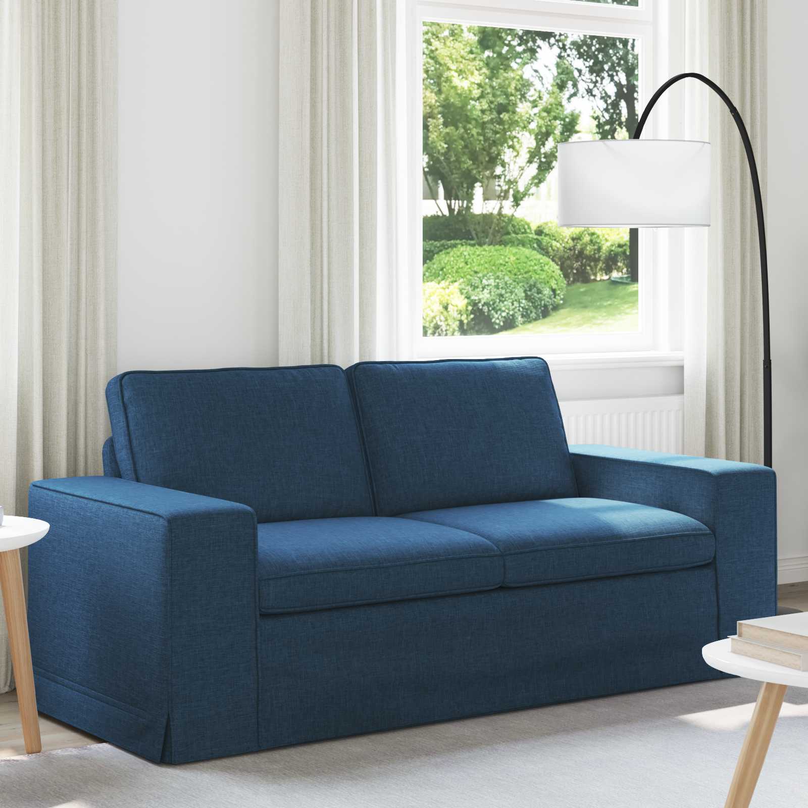 Canapé 140cm Bleu Métал - XIOS