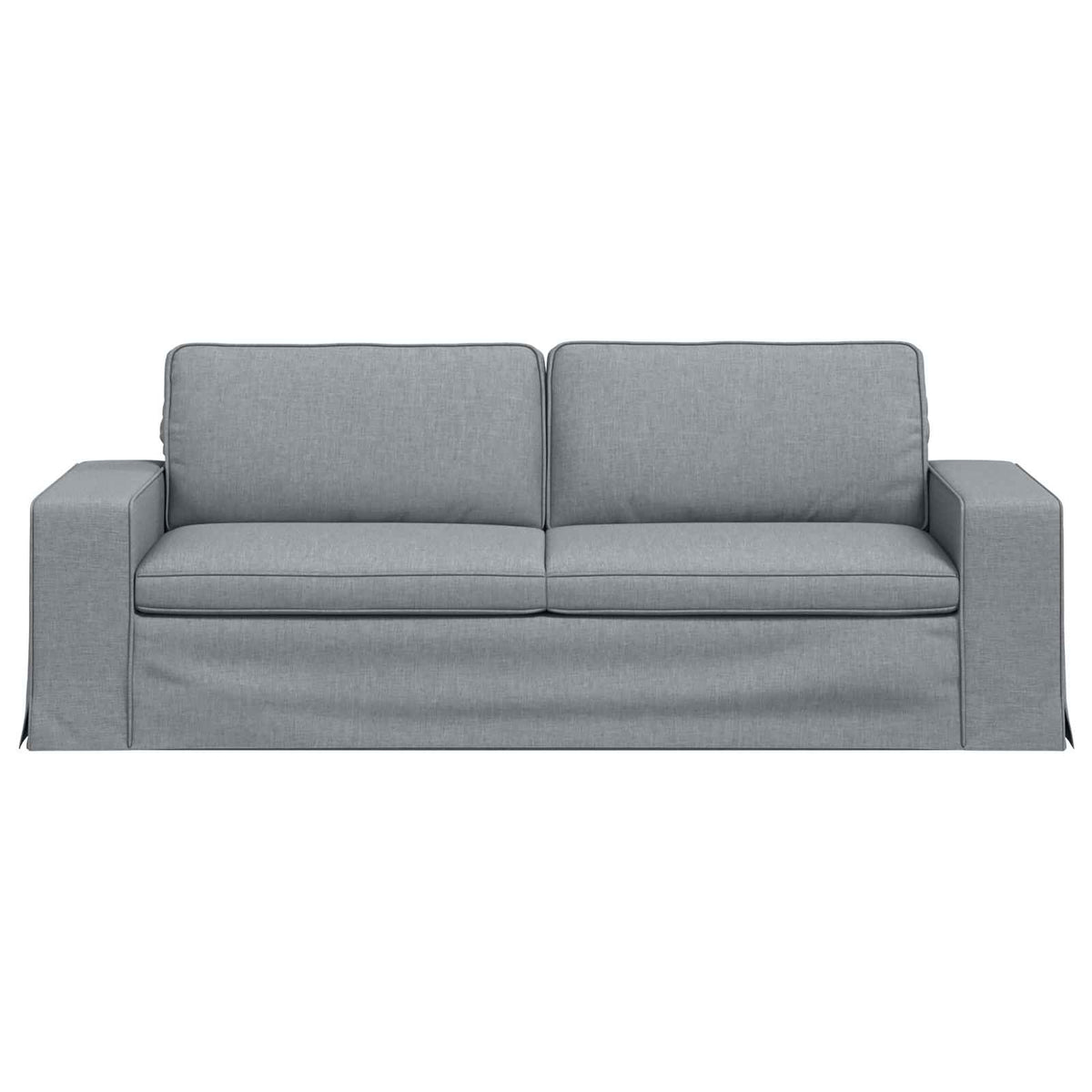 Canapé Gris clair 222 x 80 x 82 cm tissu