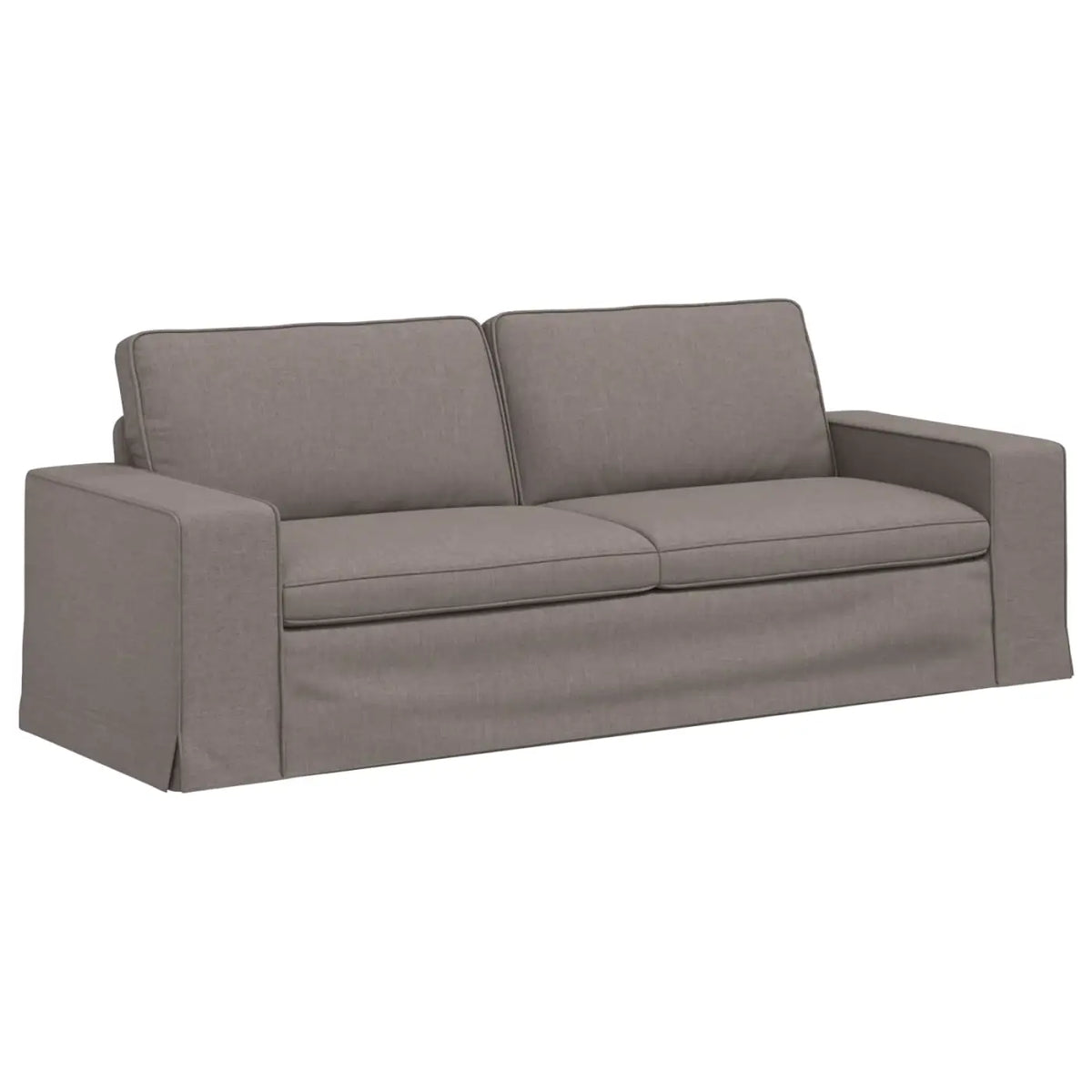 Canapé Taupe 222 x 80 x 82 cm tissu - XIOS