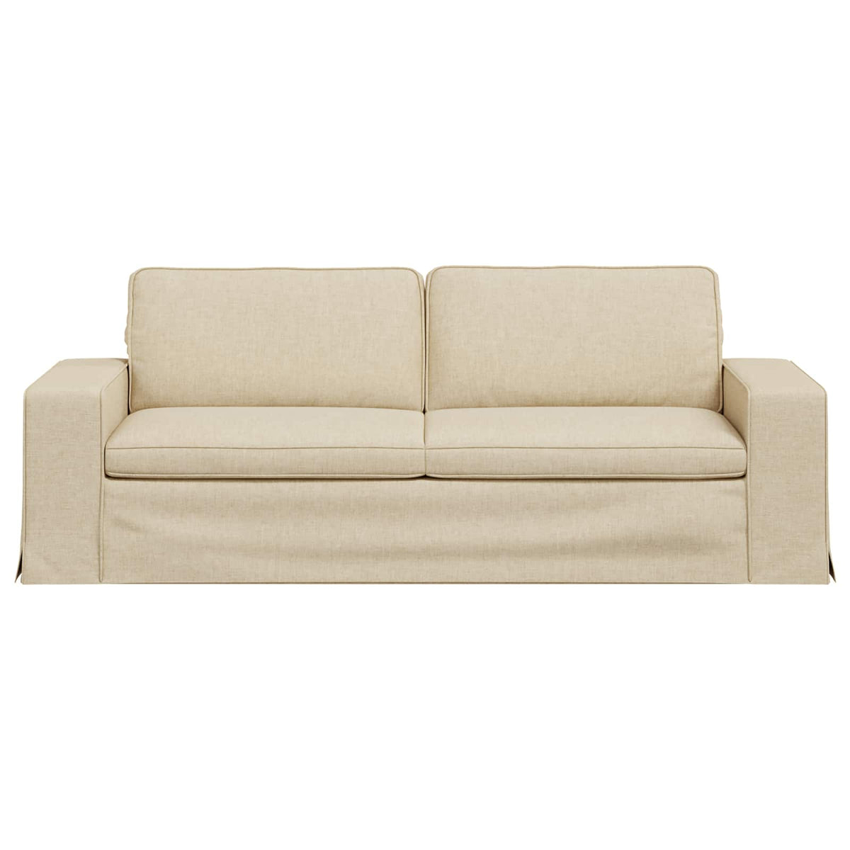 Canapé Crème 222 x 80 x 82 cm tissu