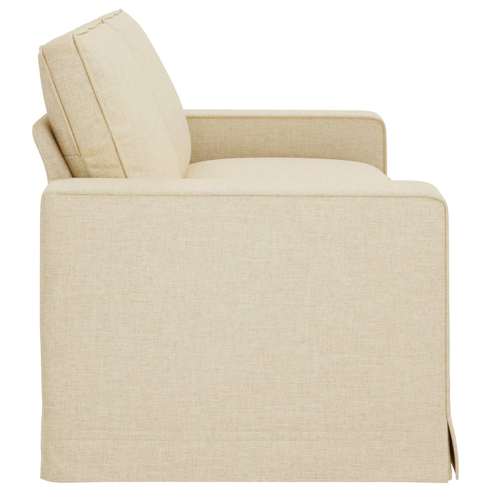 Canapé Crème 222 x 80 x 82 cm tissu