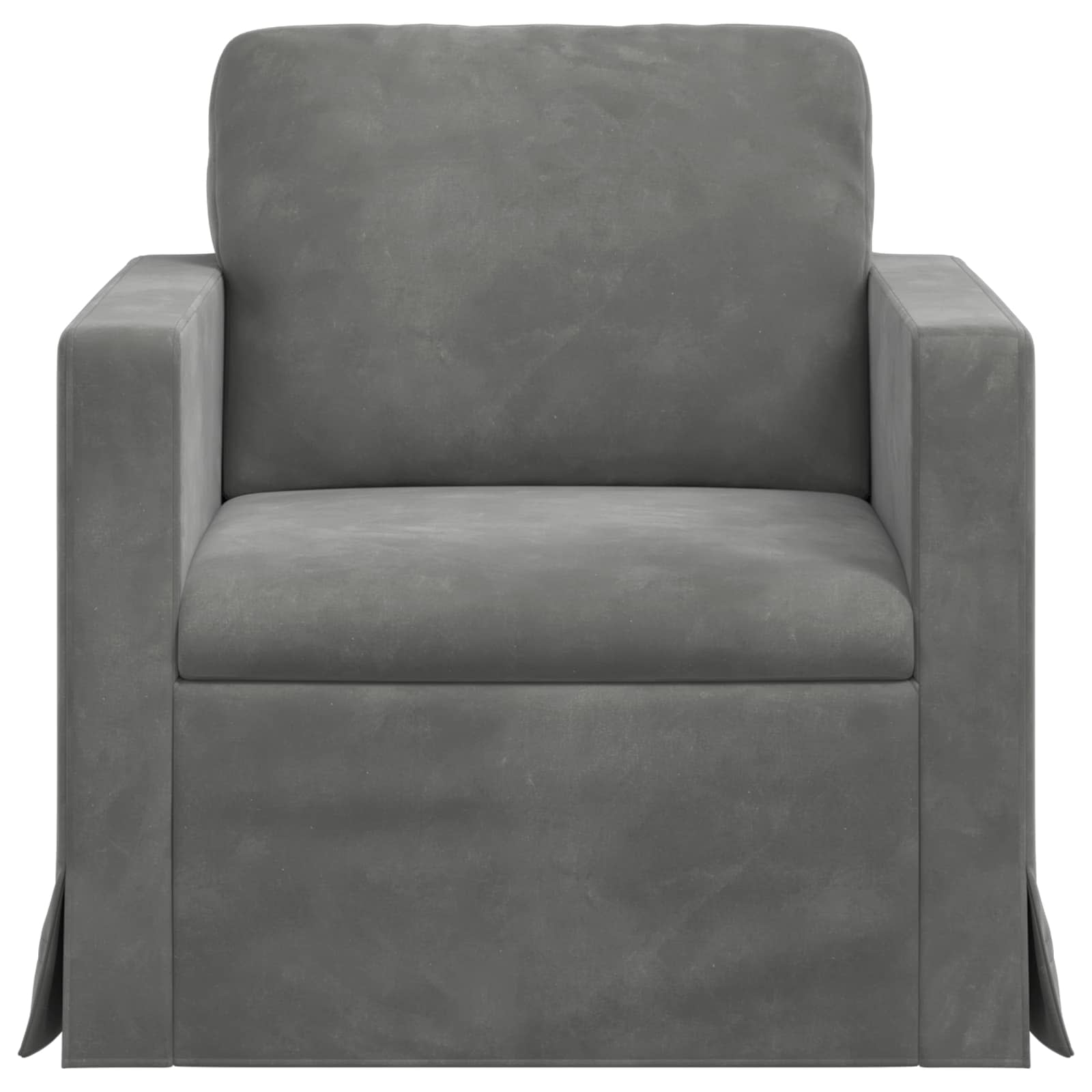 Canapé Gris foncé 78 x 78 x 80 cm Velours - XIOS