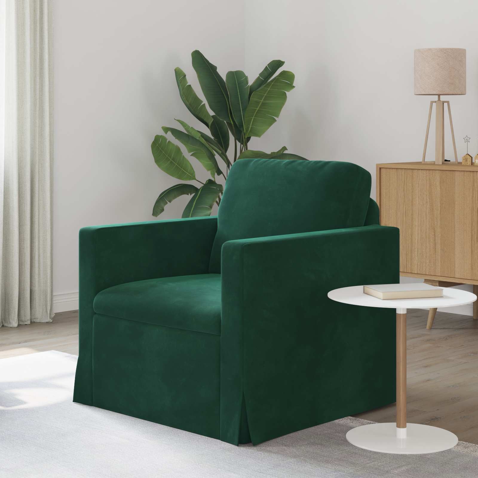 Canapé Vert foncé 78 x 78 x 80 cm Velours - XIOS