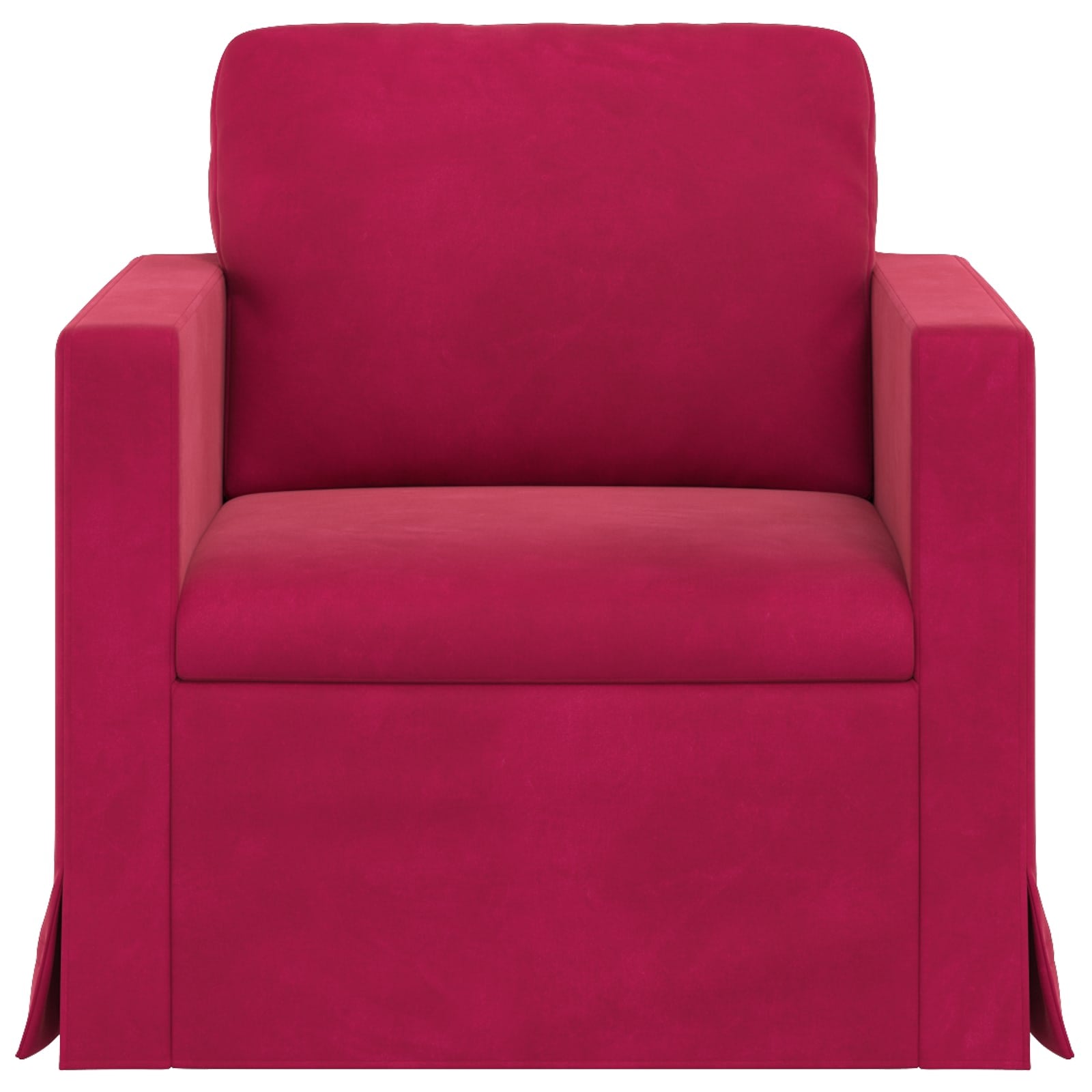 Canapé Bordeaux 78 x 78 x 80 cm Velours - XIOS