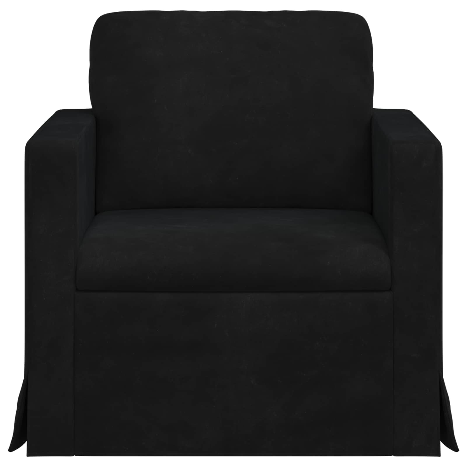 Canapé Noir 78 x 78 x 80 cm Velours - XIOS