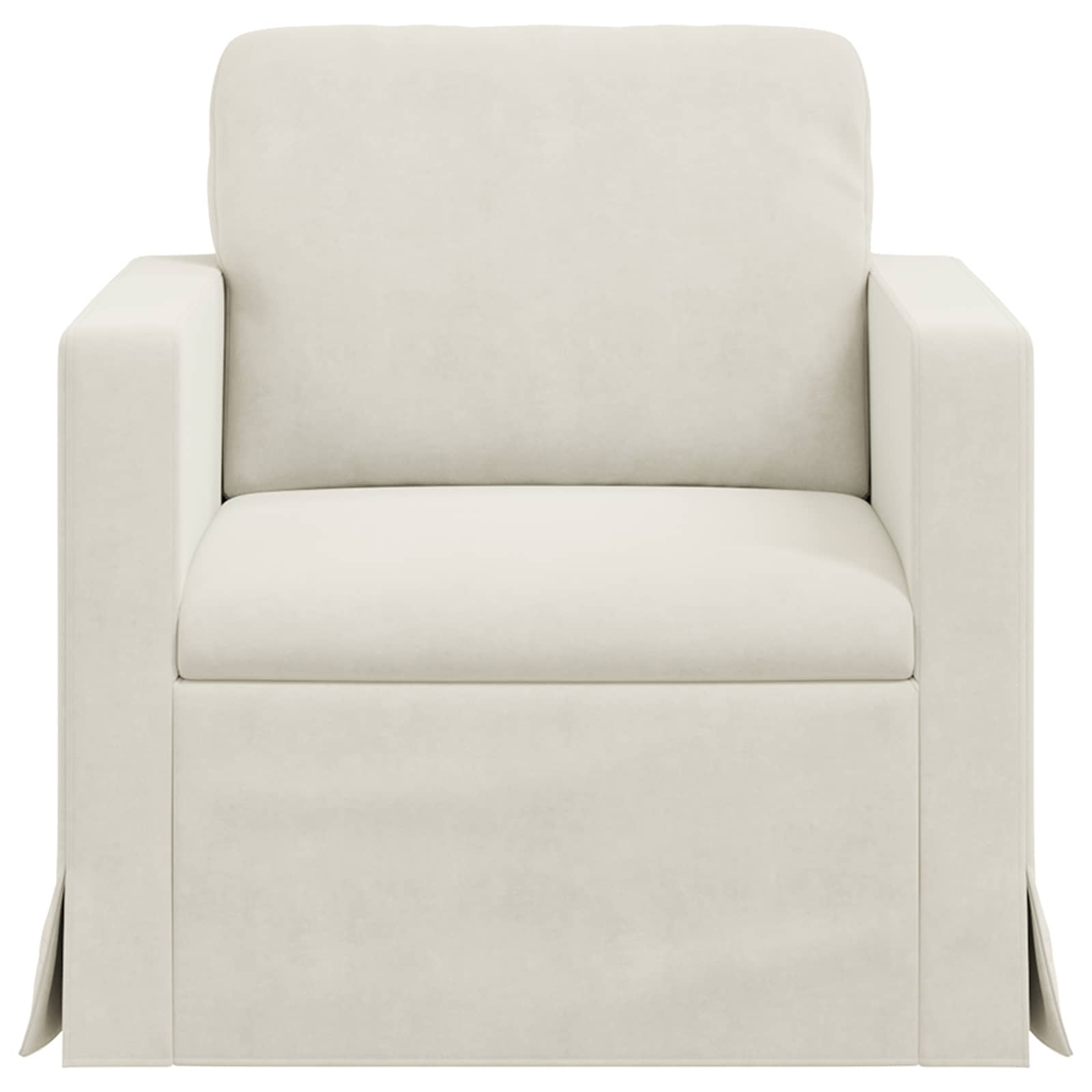 Canapé Crème 78 x 78 x 80 cm Velours - XIOS