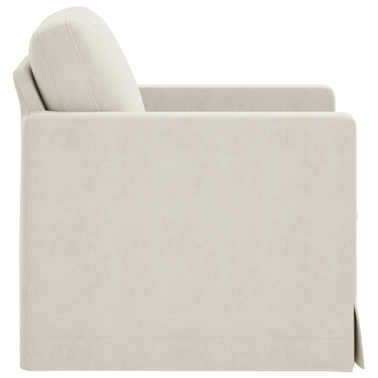 Canapé Crème 78 x 78 x 80 cm Velours - XIOS