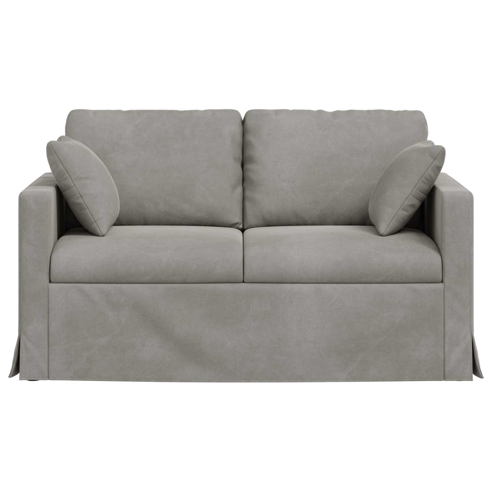 Canapé Gris clair 138 x 78 x 80 cm Velours - XIOS
