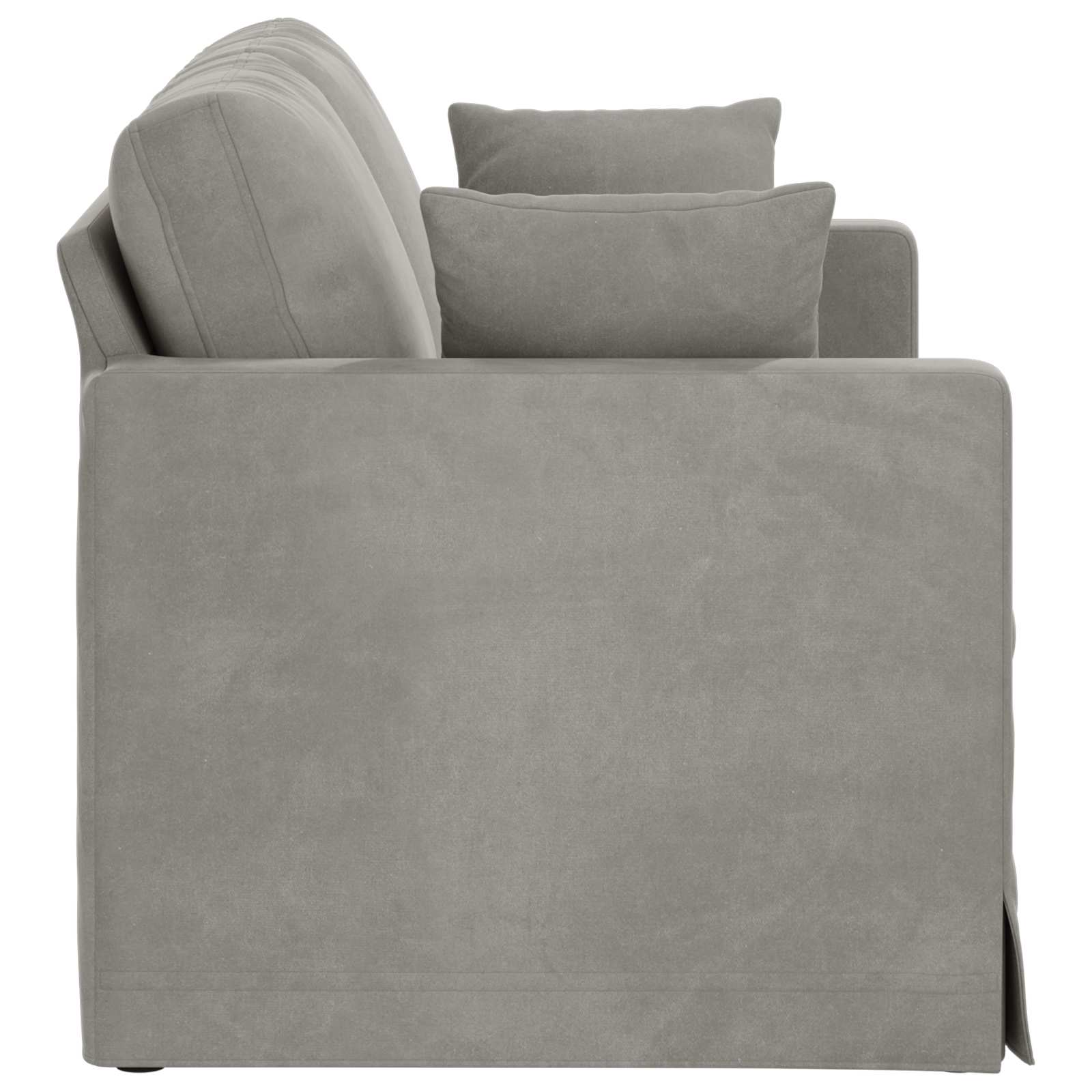 Canapé Gris clair 138 x 78 x 80 cm Velours - XIOS