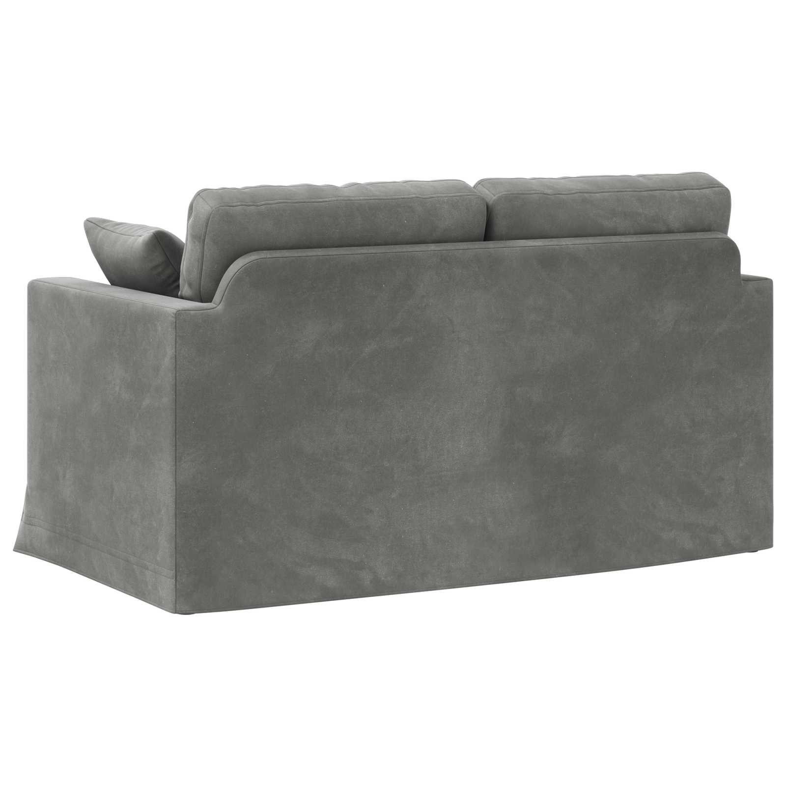 Canapé Gris foncé 138 x 78 x 80 cm Velours - XIOS