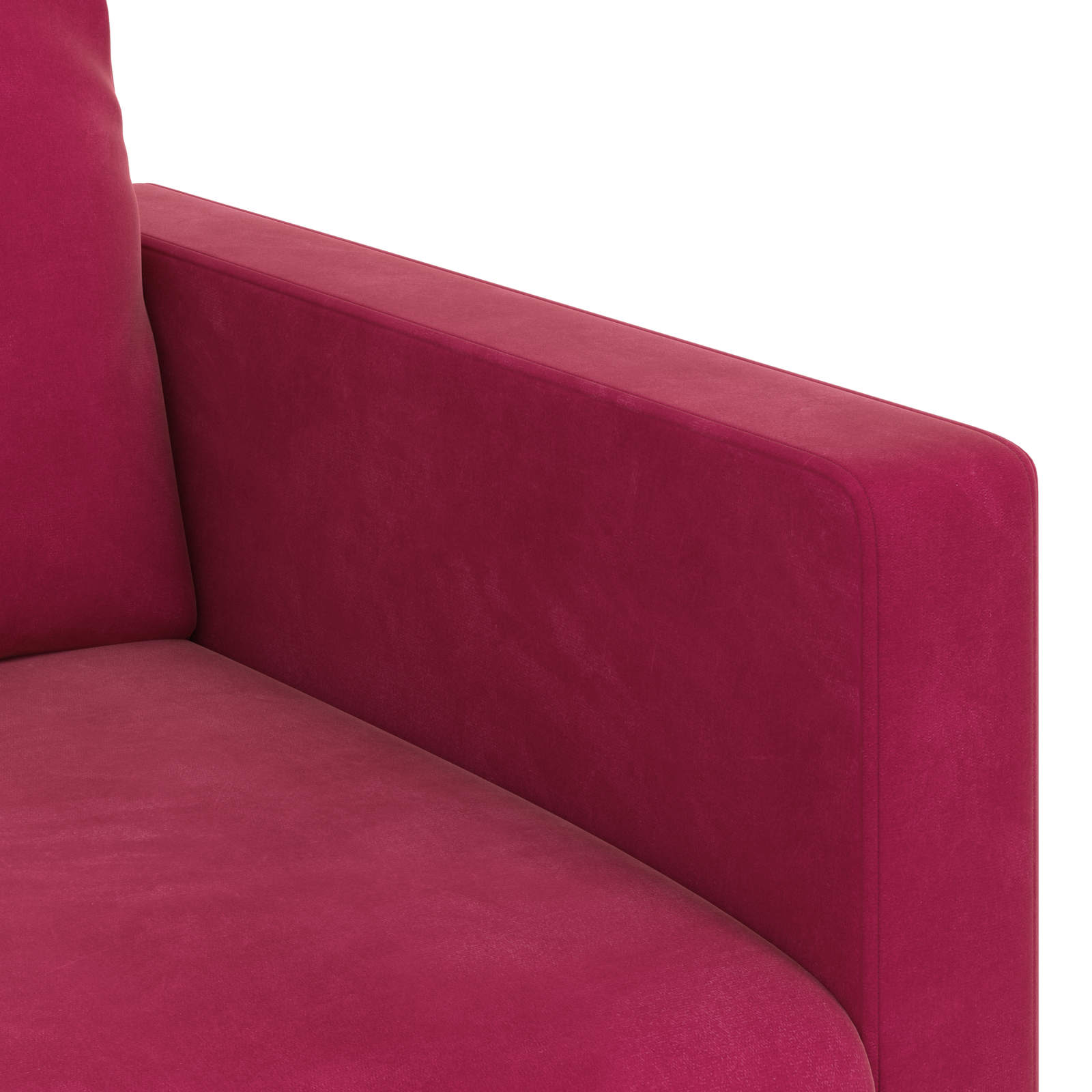 Canapé Bordeaux 138 x 78 x 80 cm Velours - XIOS