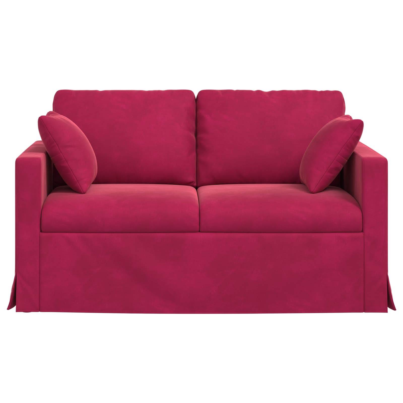 Canapé Bordeaux 138 x 78 x 80 cm Velours - XIOS