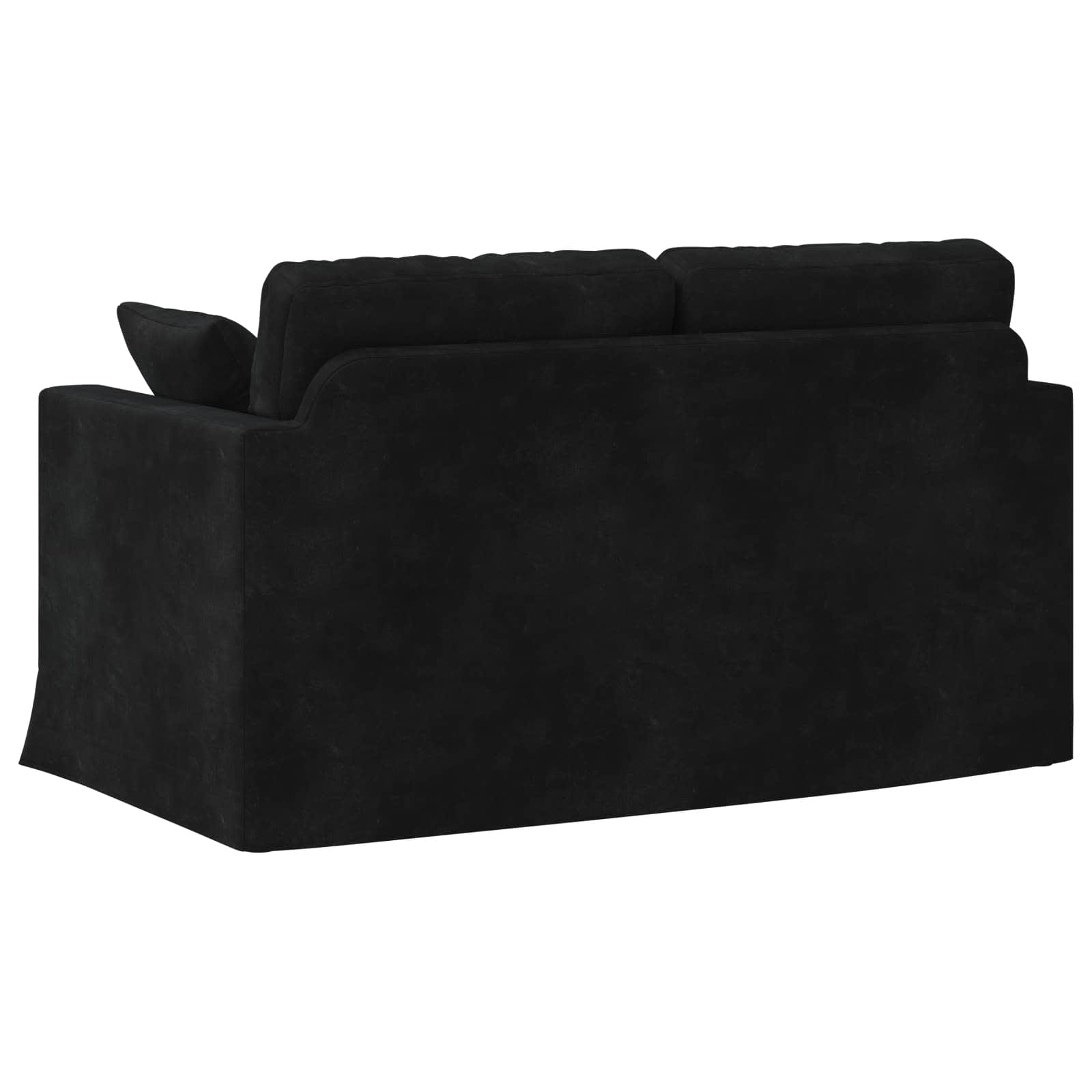 Canapé Noir 138 x 78 x 80 cm Velours - XIOS