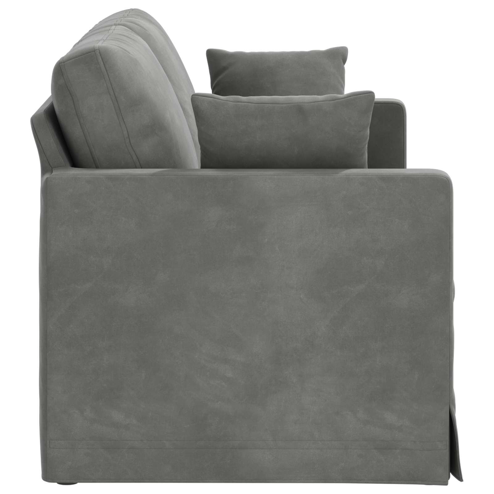 Canapé Gris foncé 158 x 78 x 80 cm Velours - XIOS
