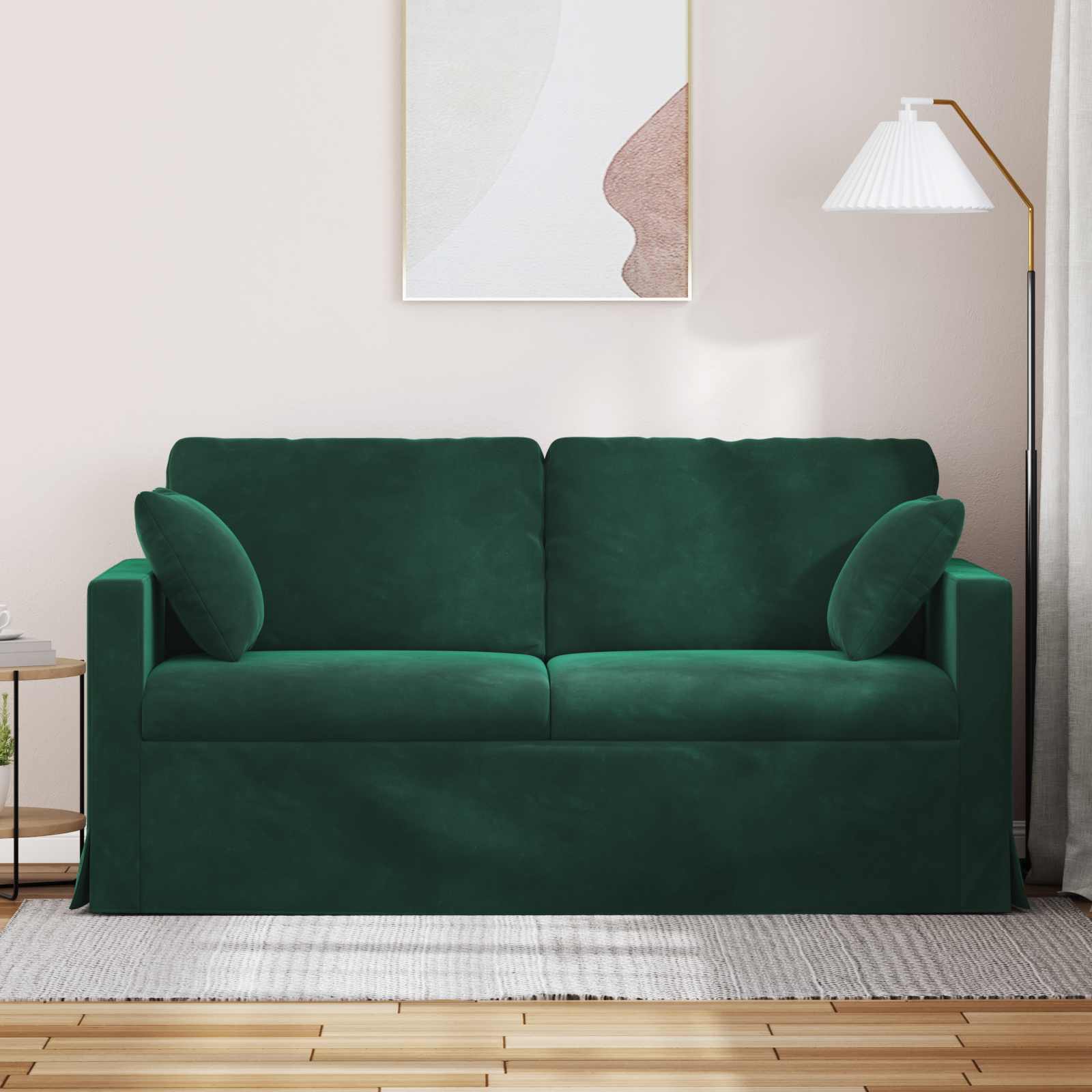 Canapé Vert foncé 158 x 78 x 80 cm Velours - XIOS