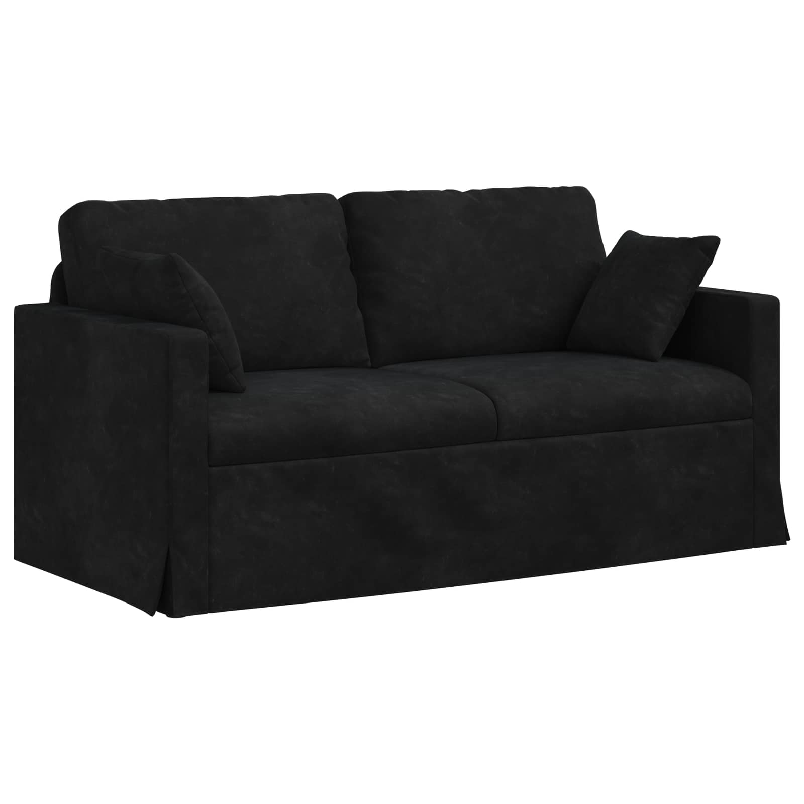 Canapé Noir 158 x 78 x 80 cm Velours - XIOS