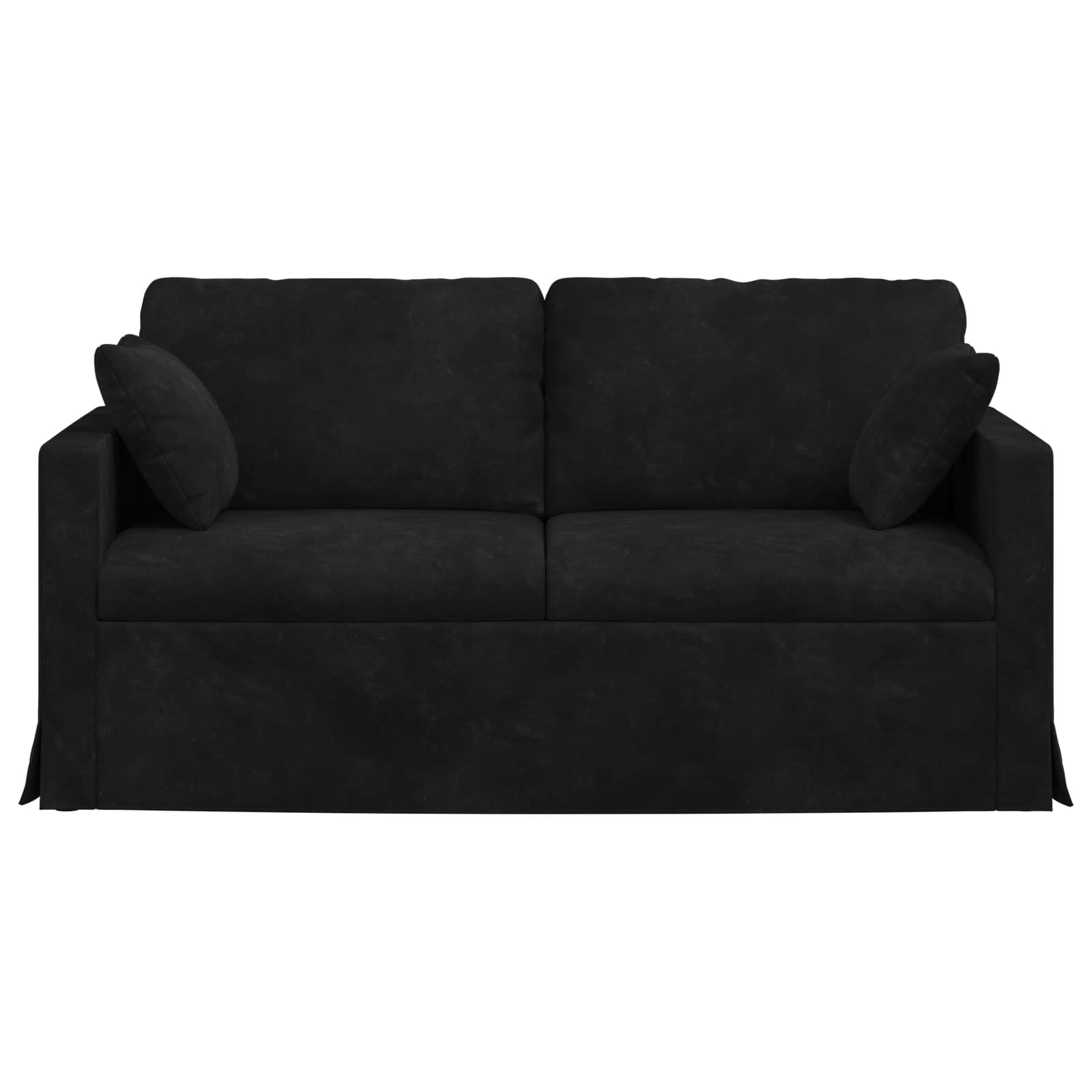 Canapé Noir 158 x 78 x 80 cm Velours - XIOS