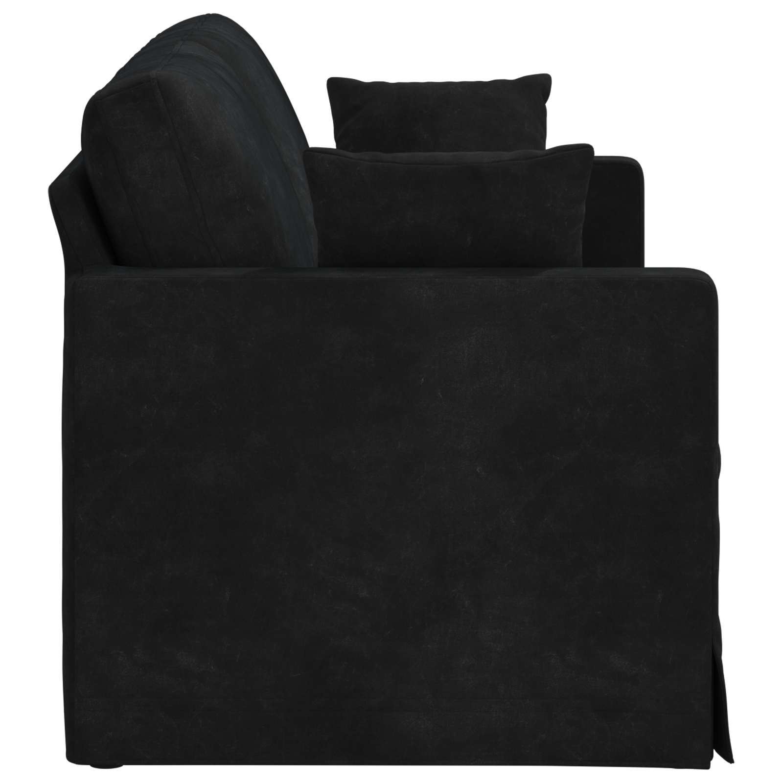 Canapé Noir 158 x 78 x 80 cm Velours - XIOS